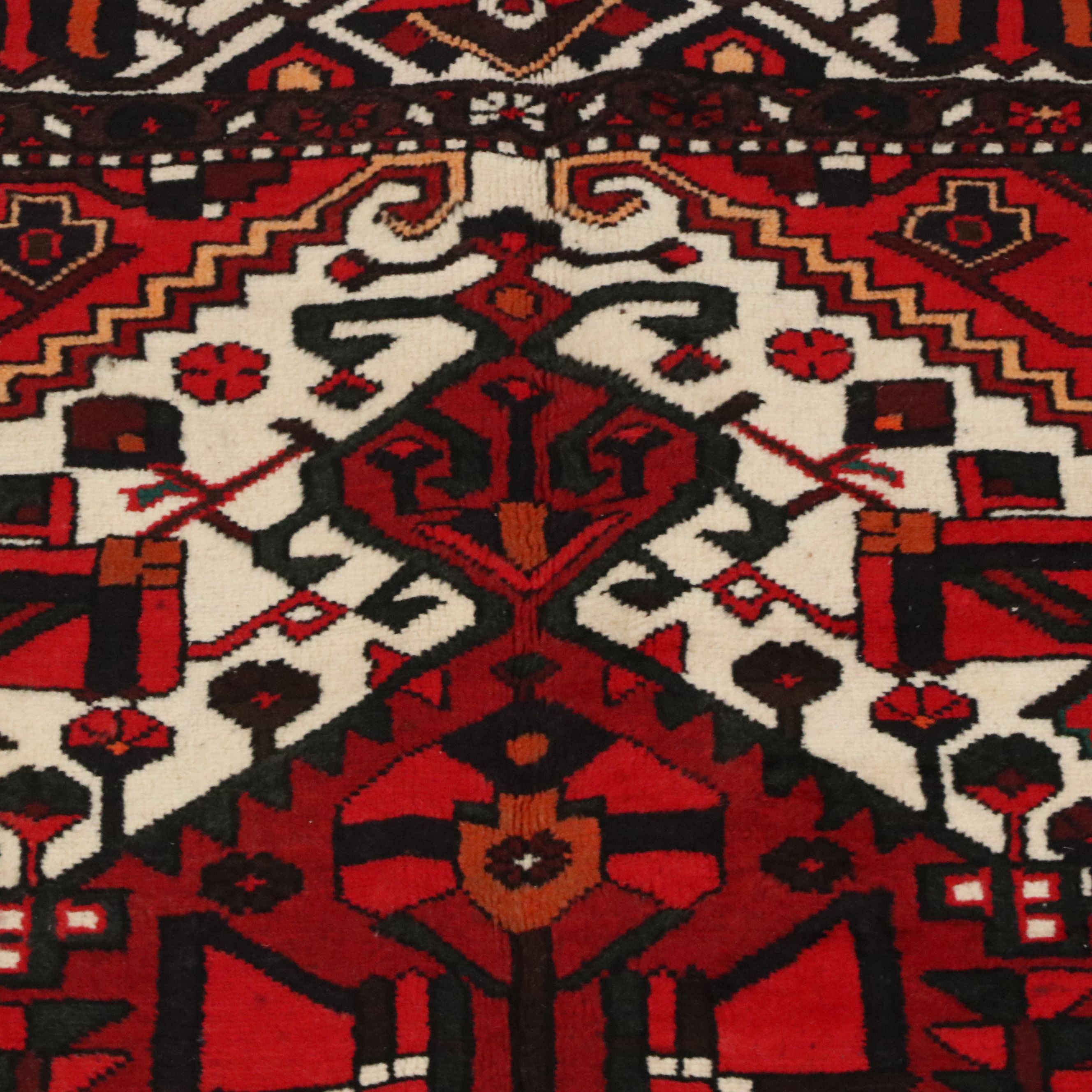 7'2 x 10'5 Hand-Knotted Persian Heriz Area Rug