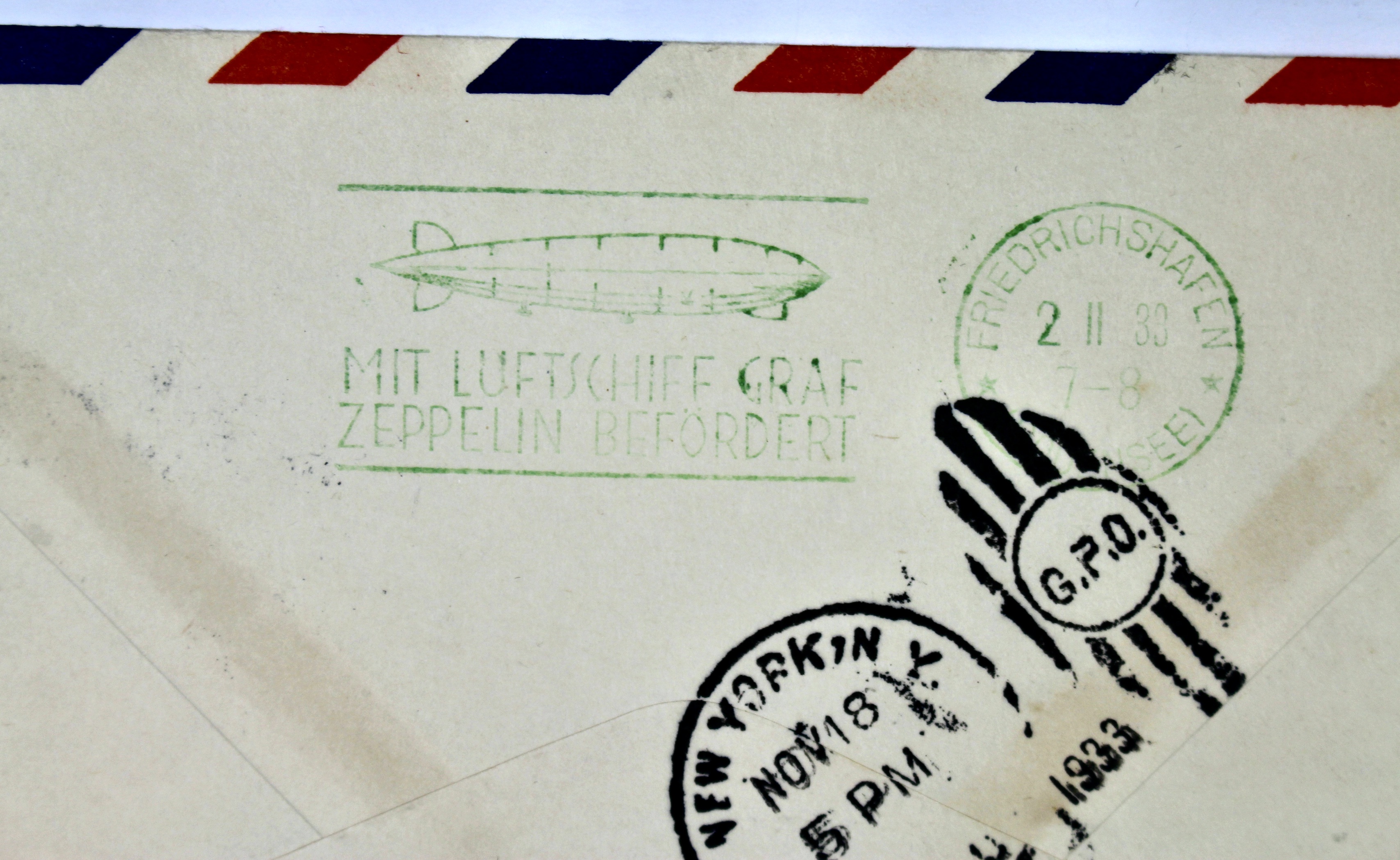 1933 Graf Zeppelin "Century of Progress" Postal Cover