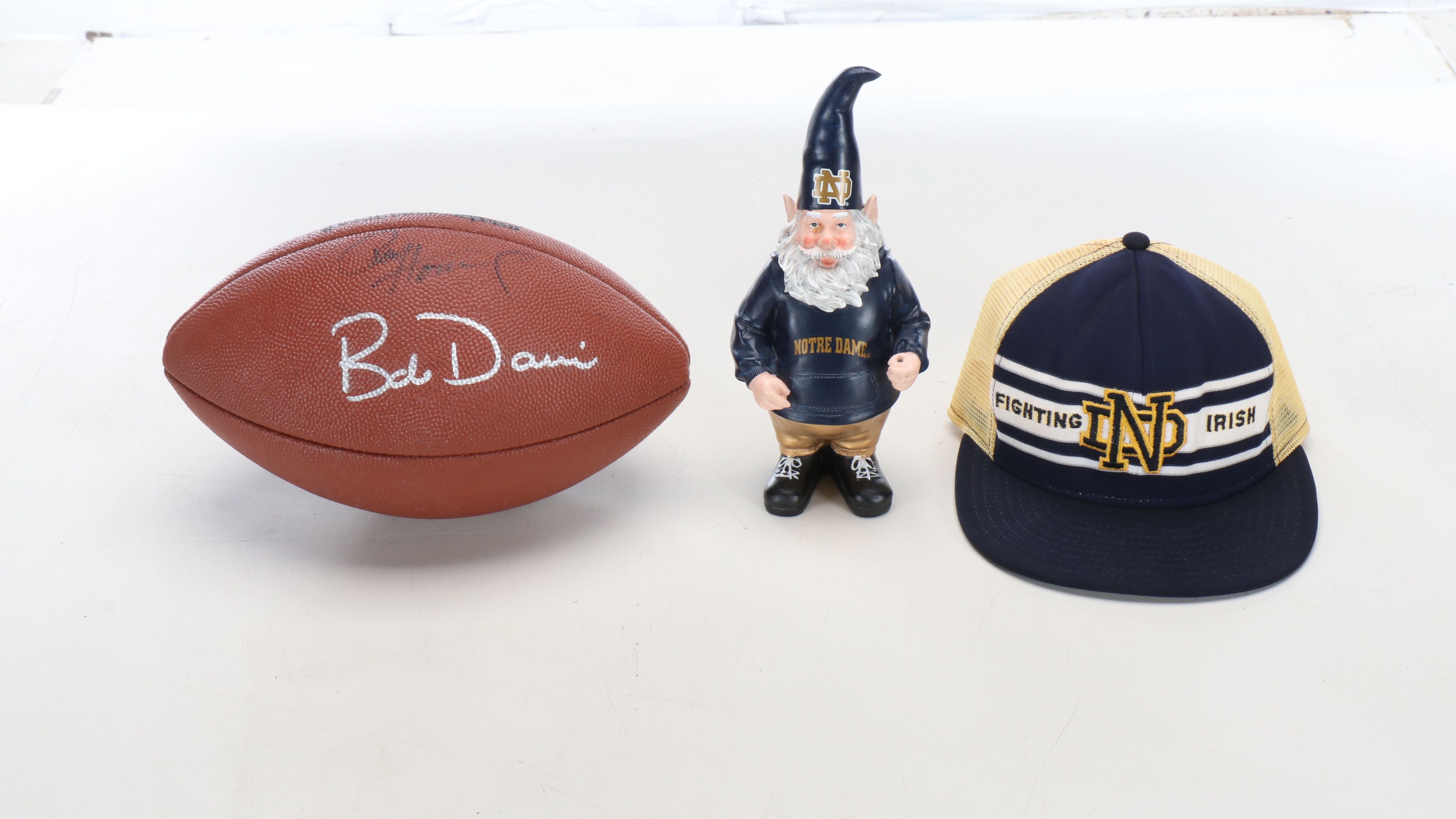 Collection of University of Notre Dame Memorabilia, Including Signed Football