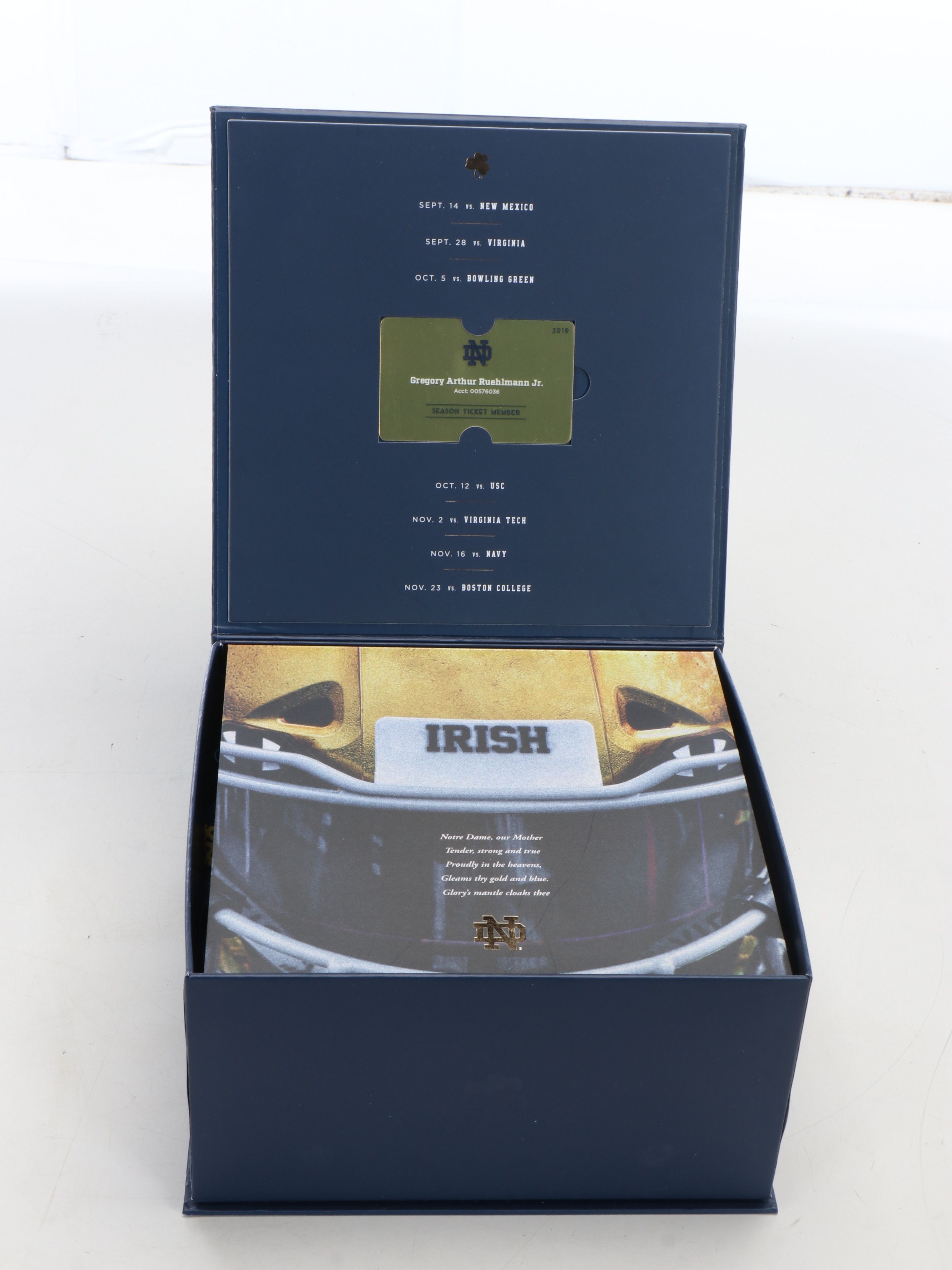 Collection of University of Notre Dame Memorabilia, Including Signed Football