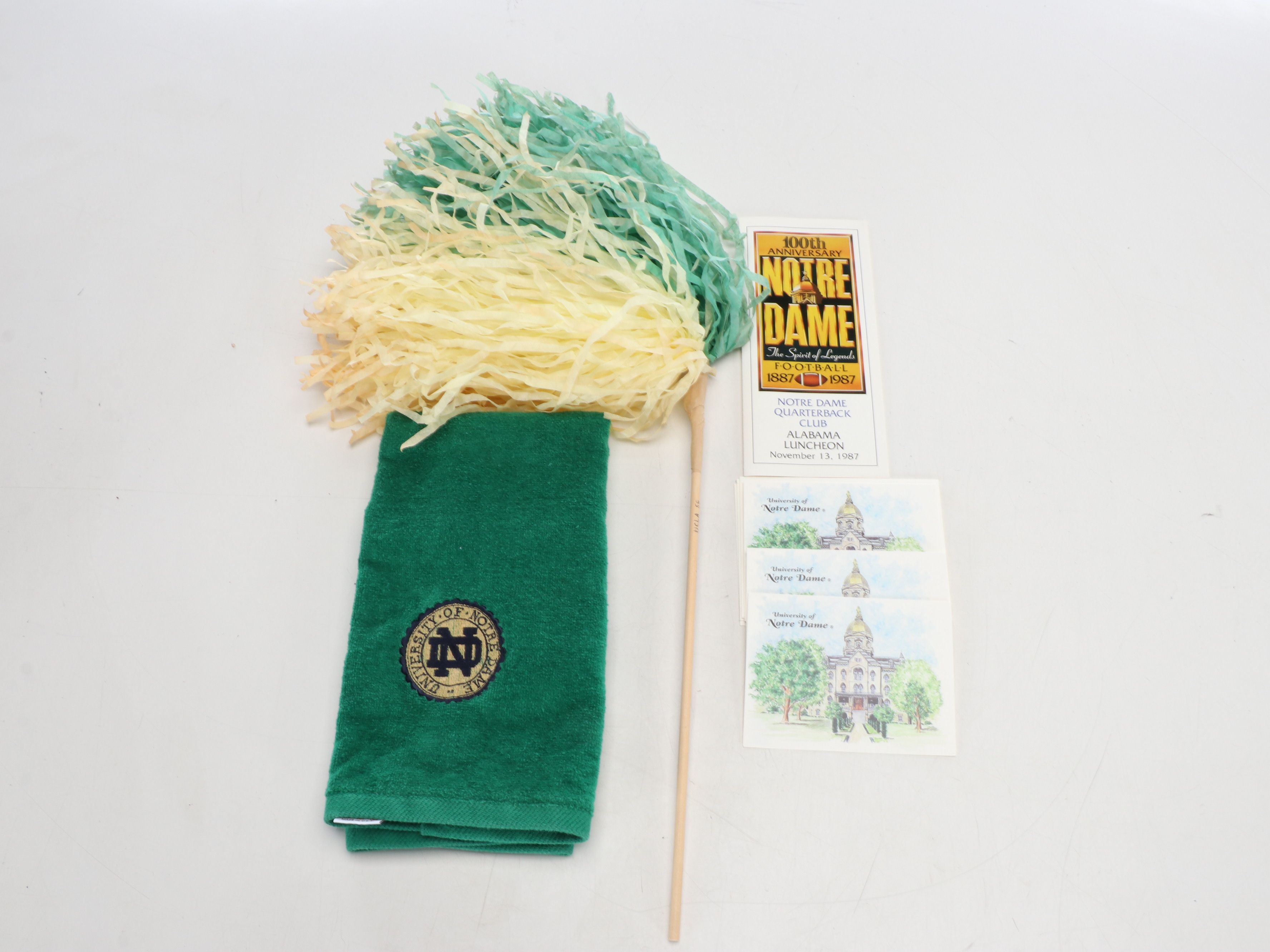 Collection of University of Notre Dame Memorabilia, Including Signed Football