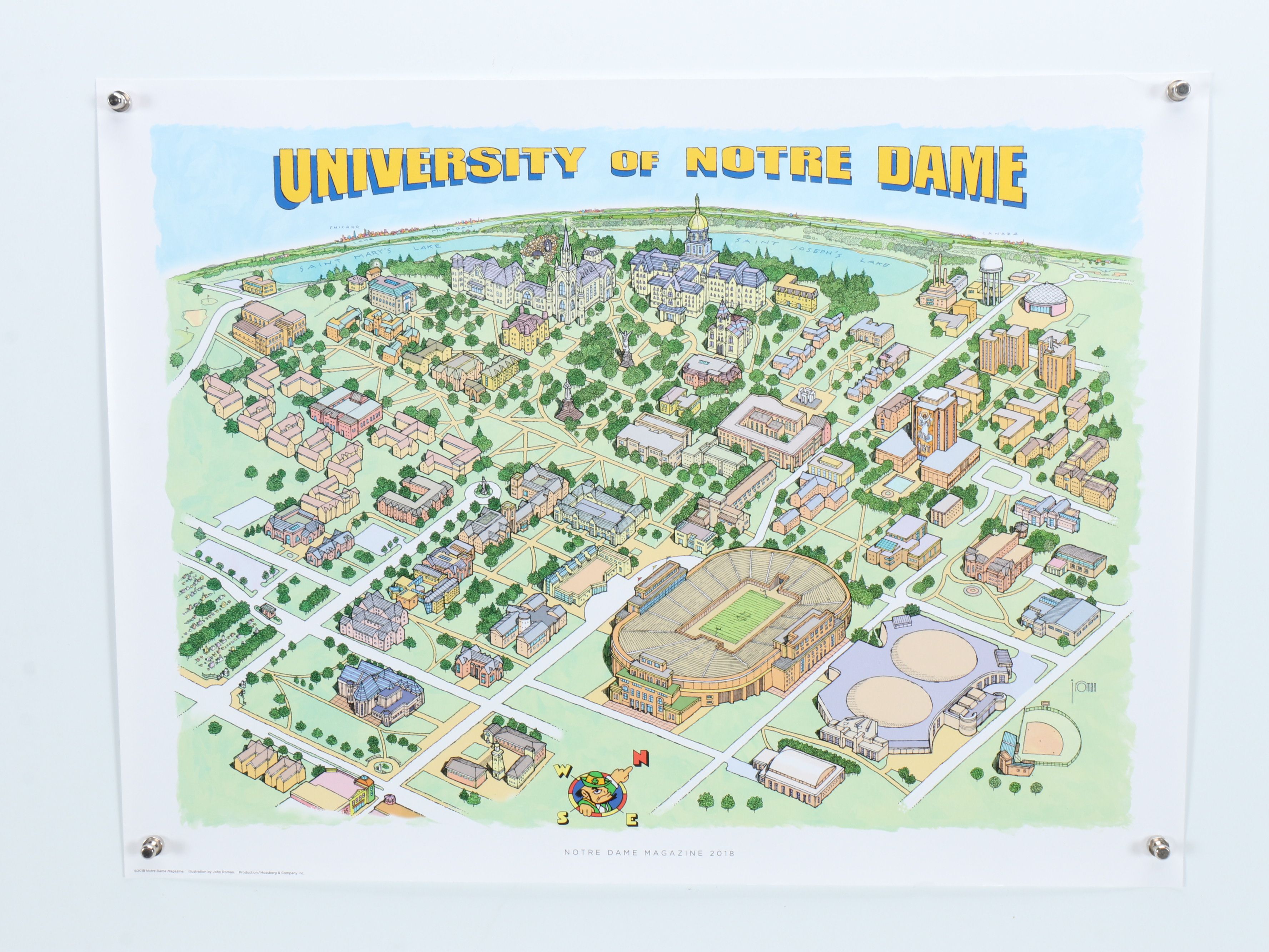 Collection of University of Notre Dame Memorabilia, Including Signed Football