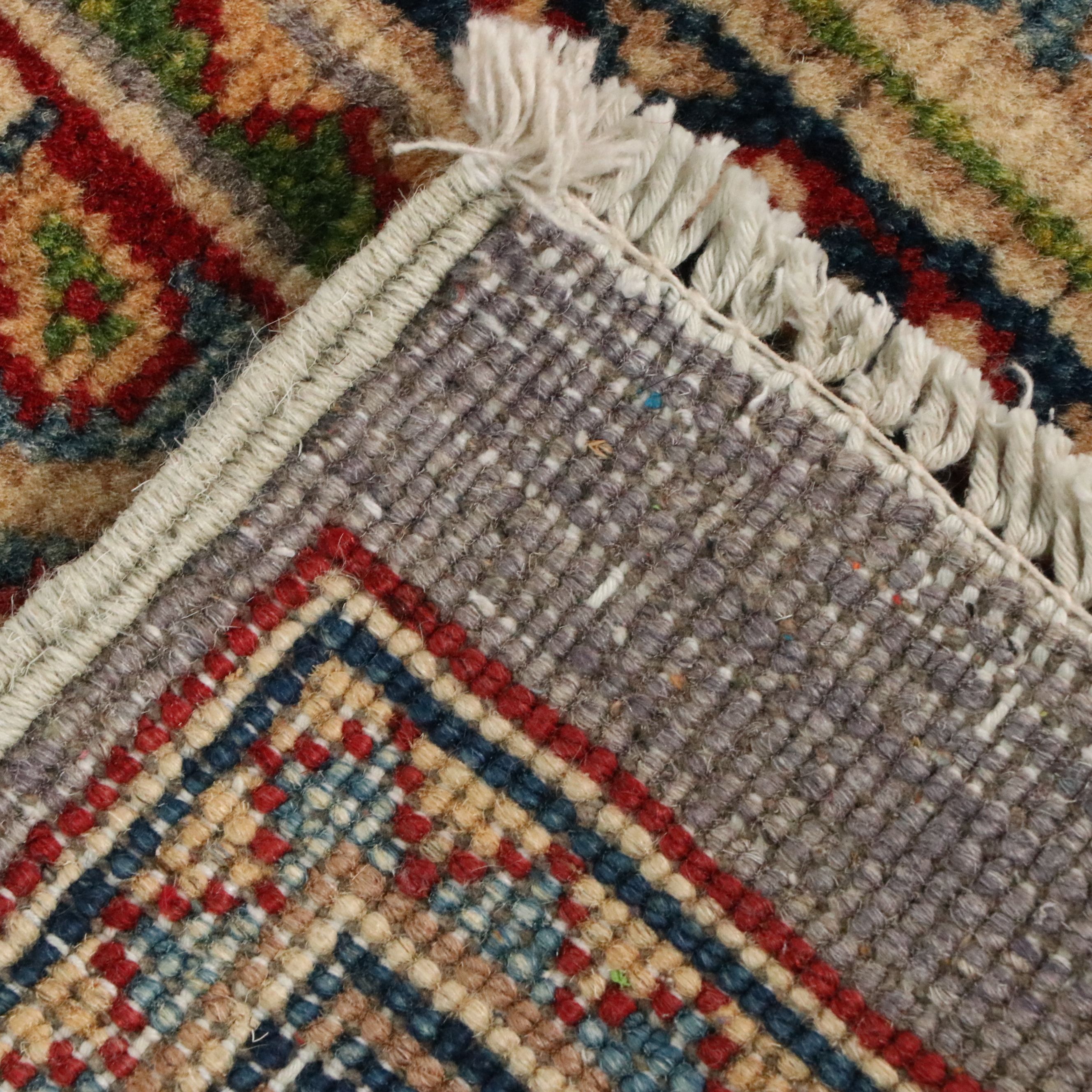 3'6 x 5'1 Hand-Knotted Pakistani Kazak Style Accent Rug