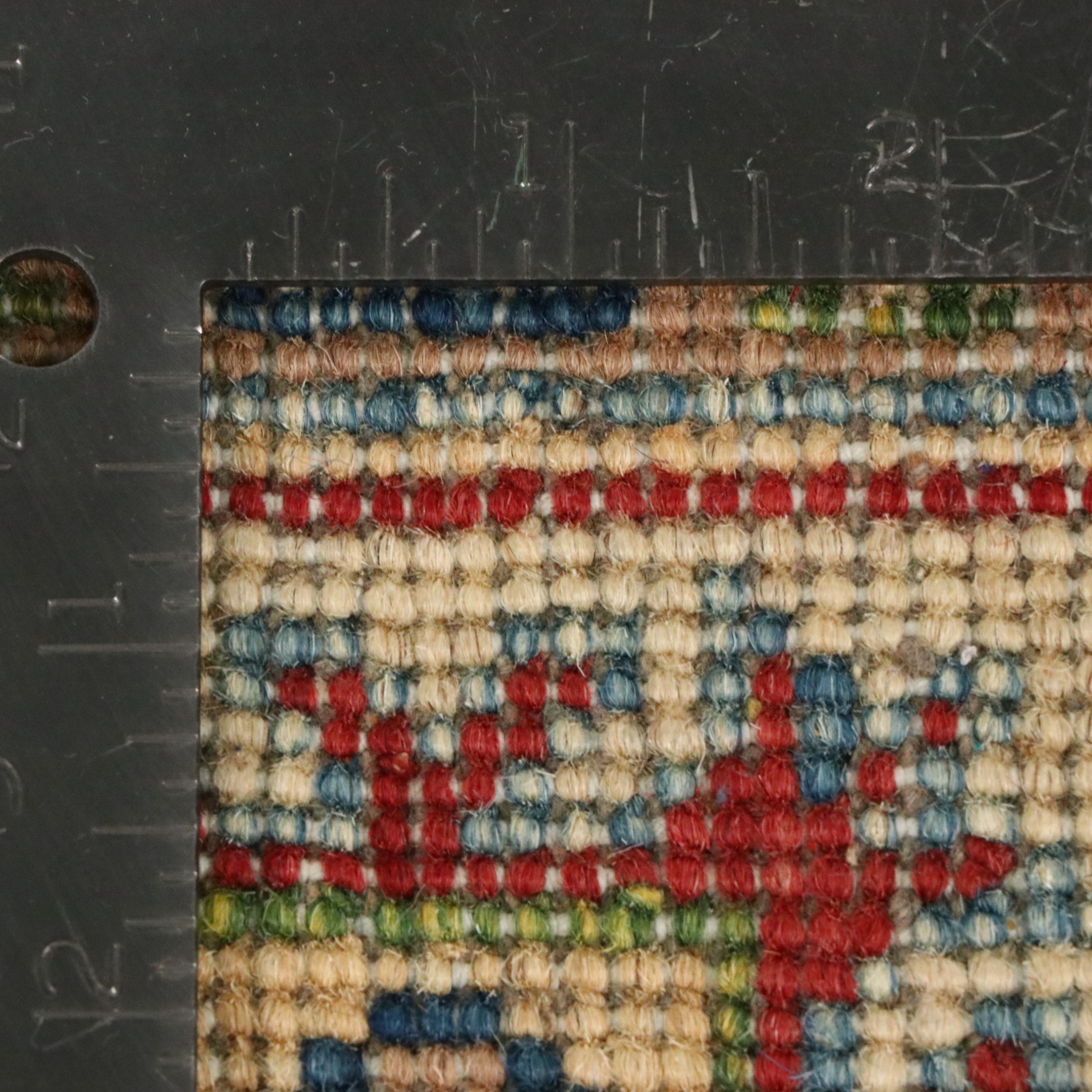 3'6 x 5'1 Hand-Knotted Pakistani Kazak Style Accent Rug