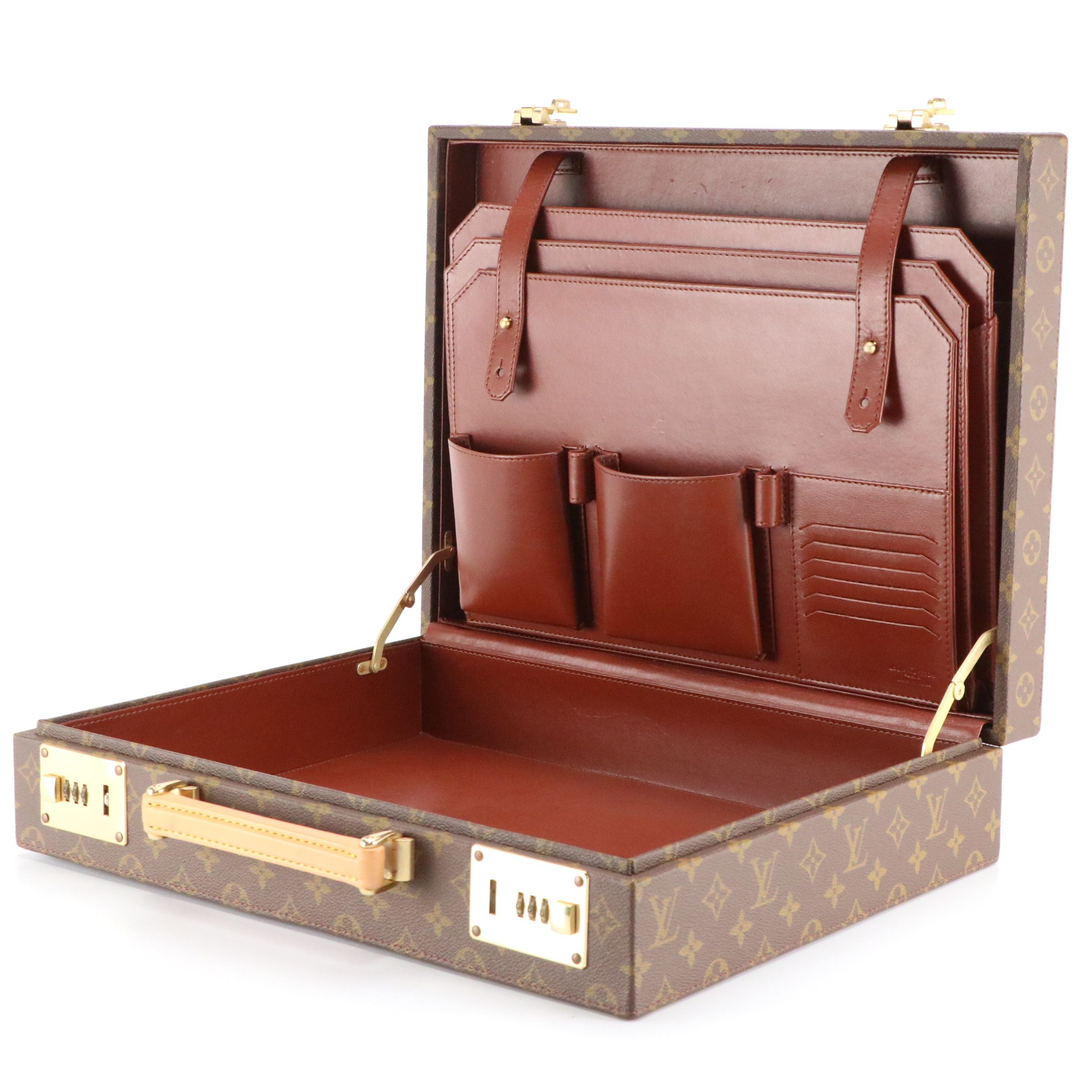 Louis Vuitton Président Classeur Briefcase in Monogram Canvas, circa 1980