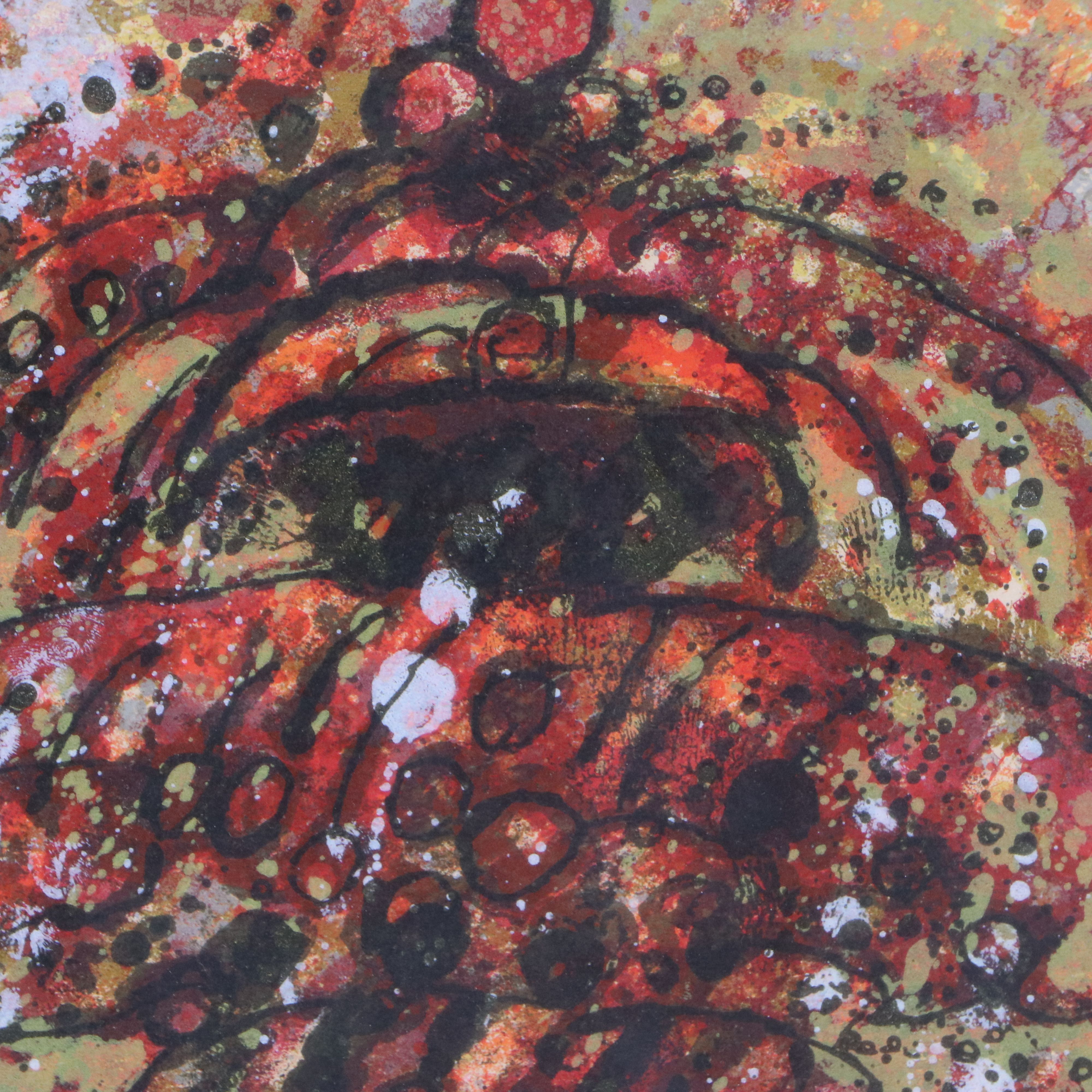 Theo Tobiasse Lithograph "Paris est une ville san mémoire"