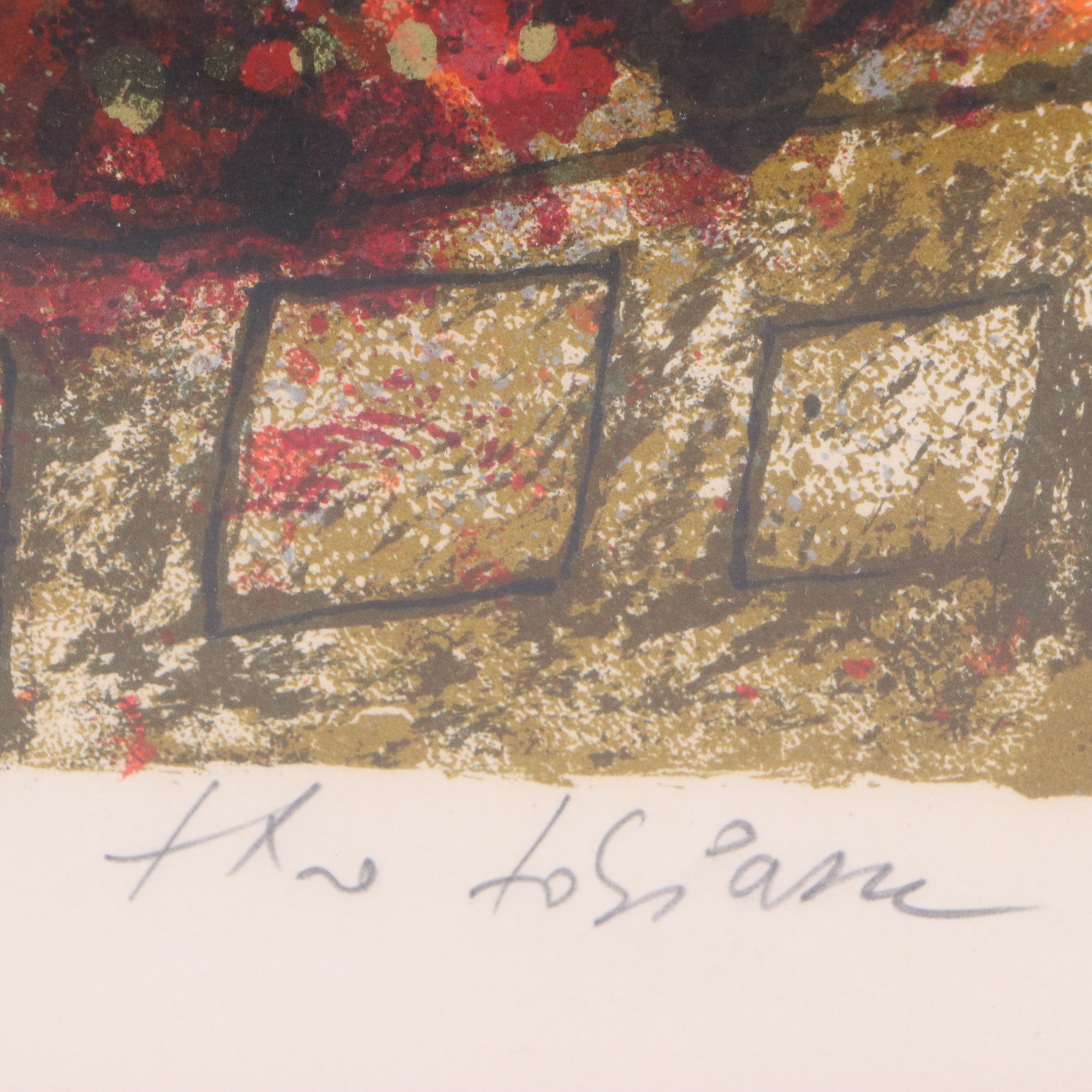 Theo Tobiasse Lithograph "Paris est une ville san mémoire"