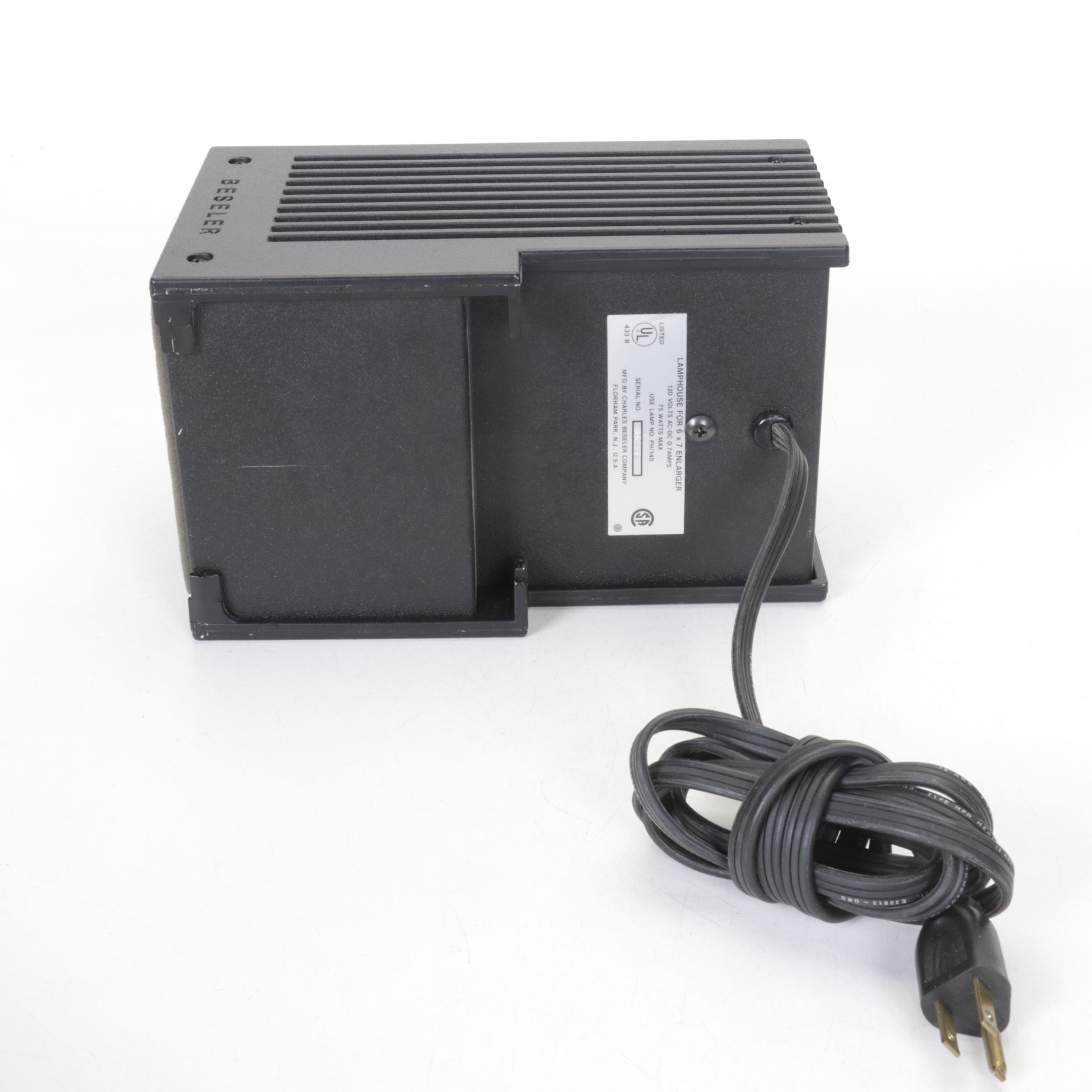 Beseler 67CS Lamphouse with Negative File Binder & More Enlarger Accessories