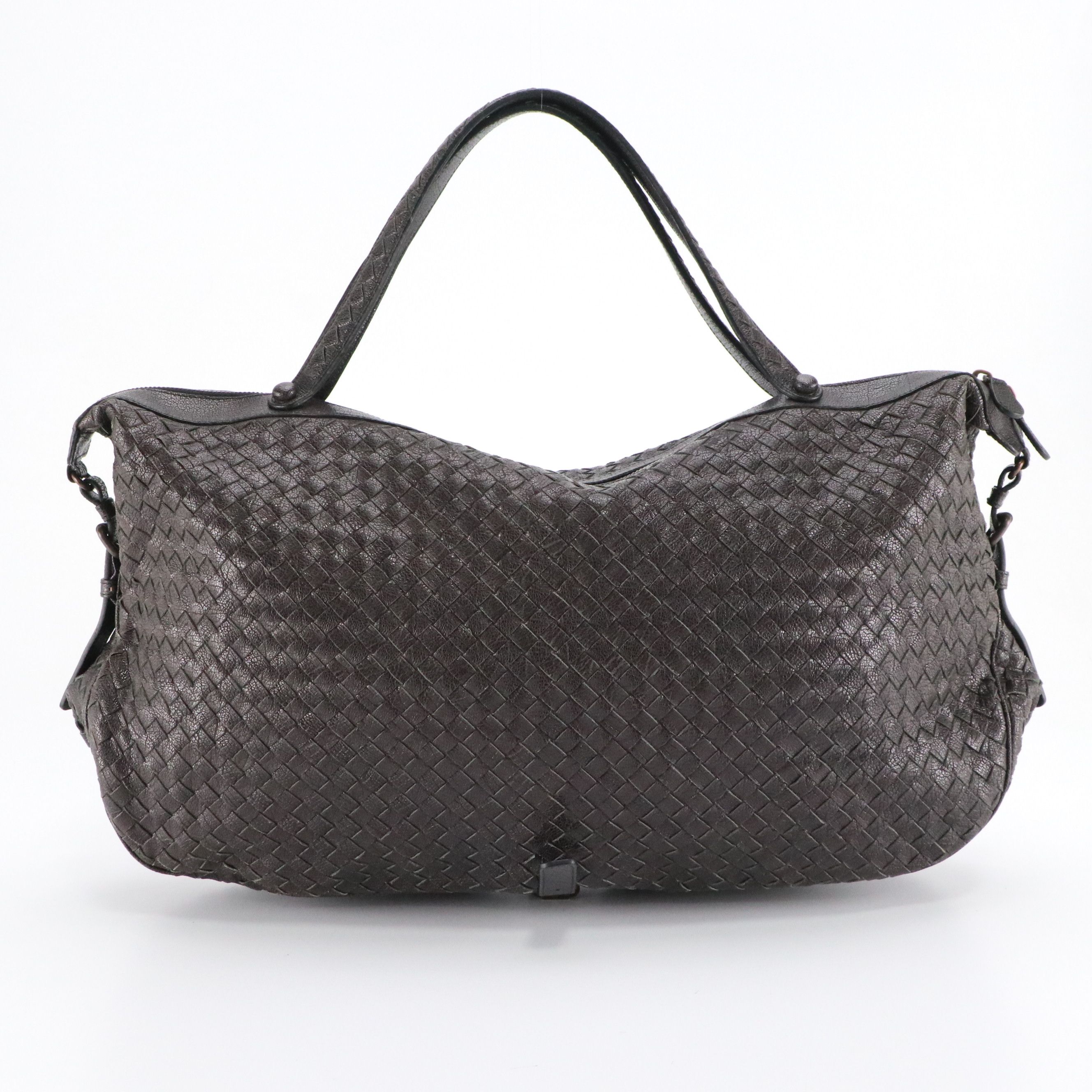 Bottega Veneta Matita East West Belly Bag in Intrecciato Woven Goatskin Leather