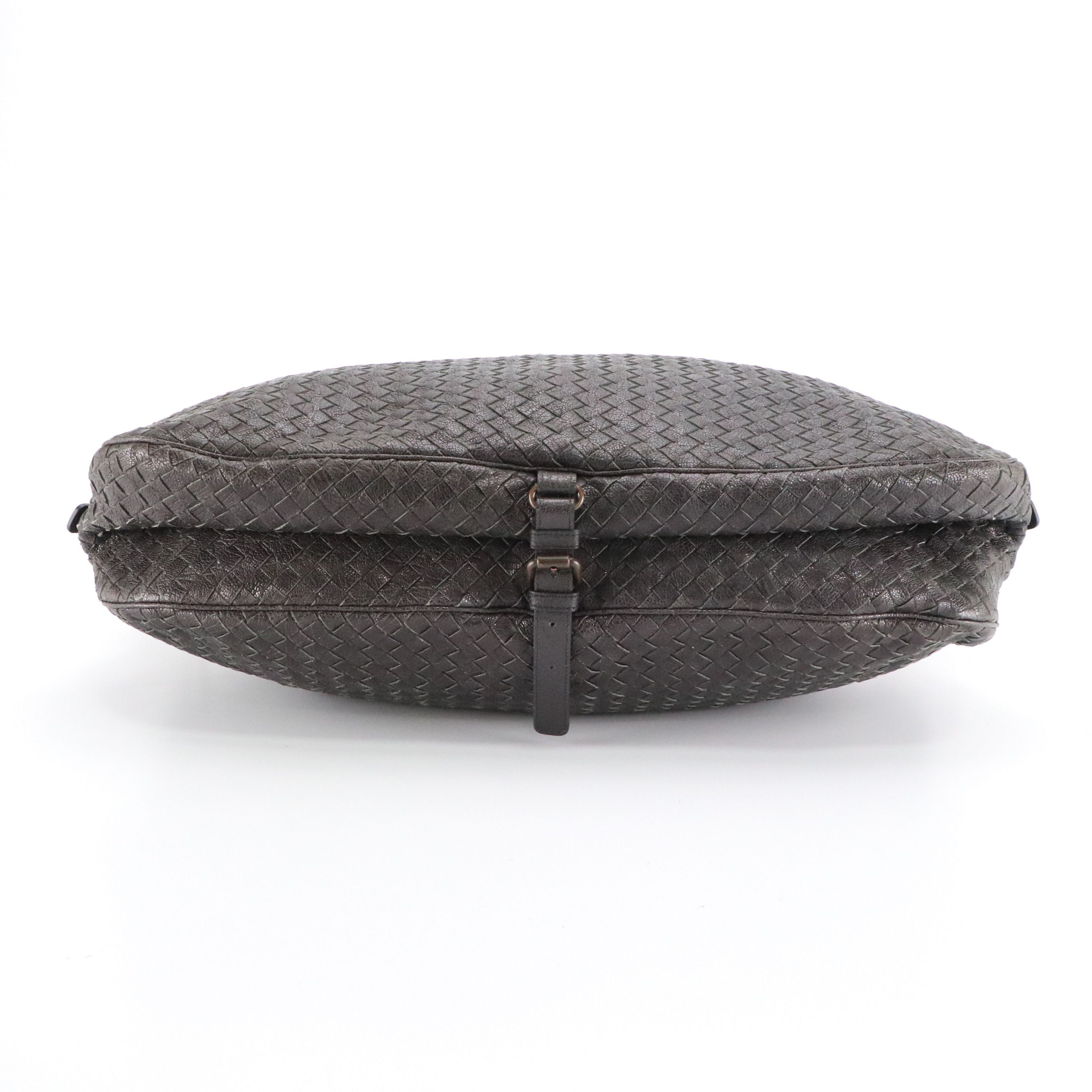Bottega Veneta Matita East West Belly Bag in Intrecciato Woven Goatskin Leather
