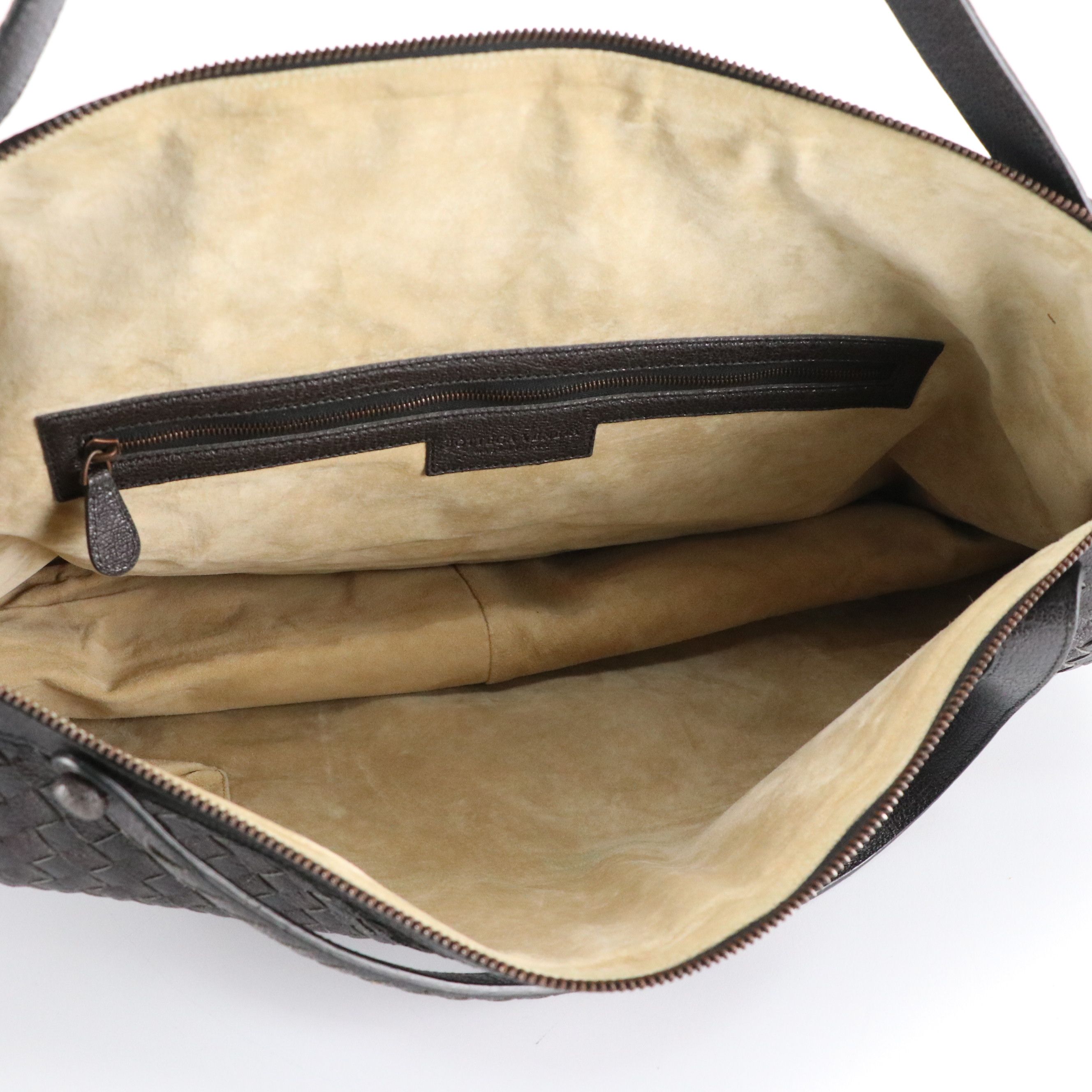 Bottega Veneta Matita East West Belly Bag in Intrecciato Woven Goatskin Leather