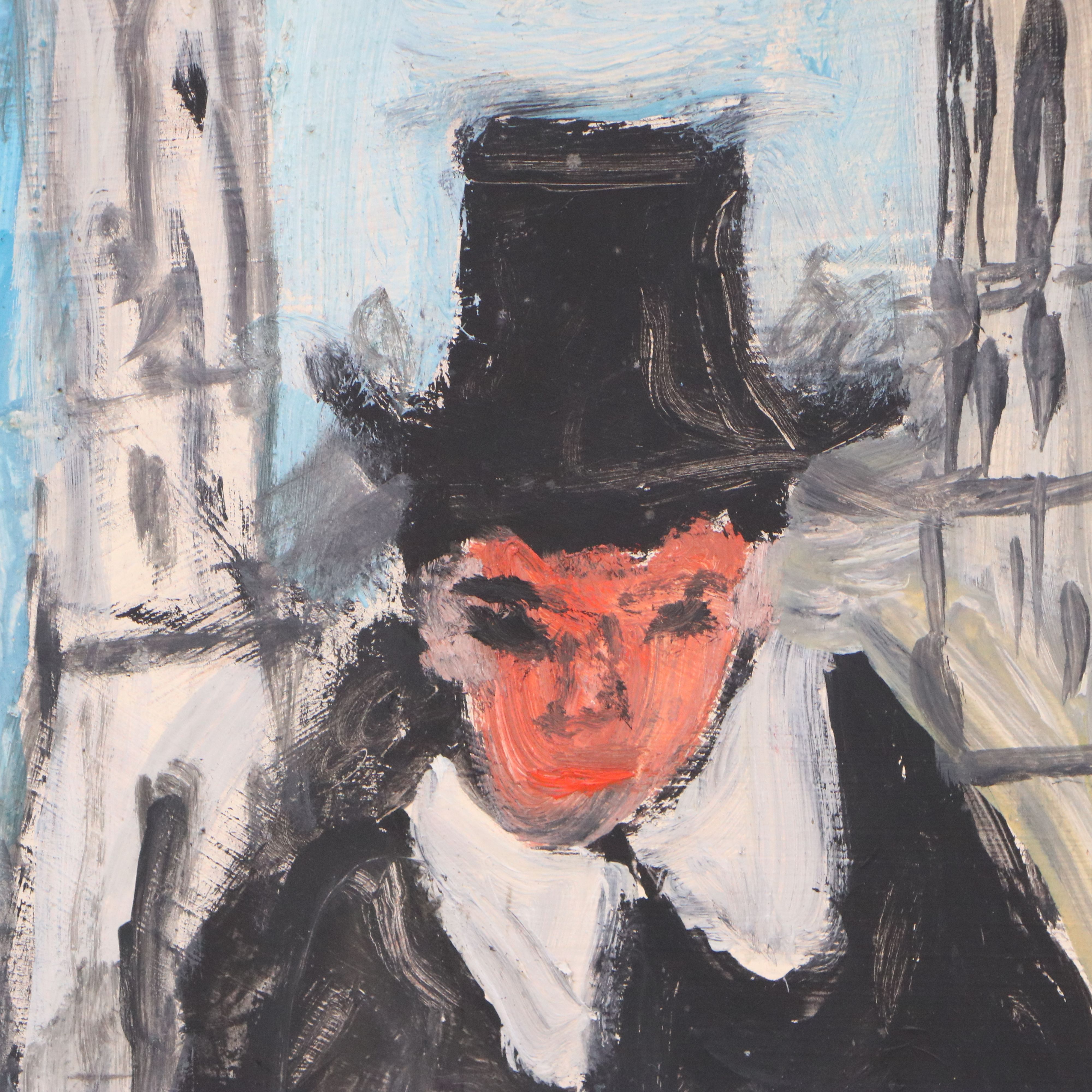 Justin McCarthy Oil Painting "Top Hats," 1964