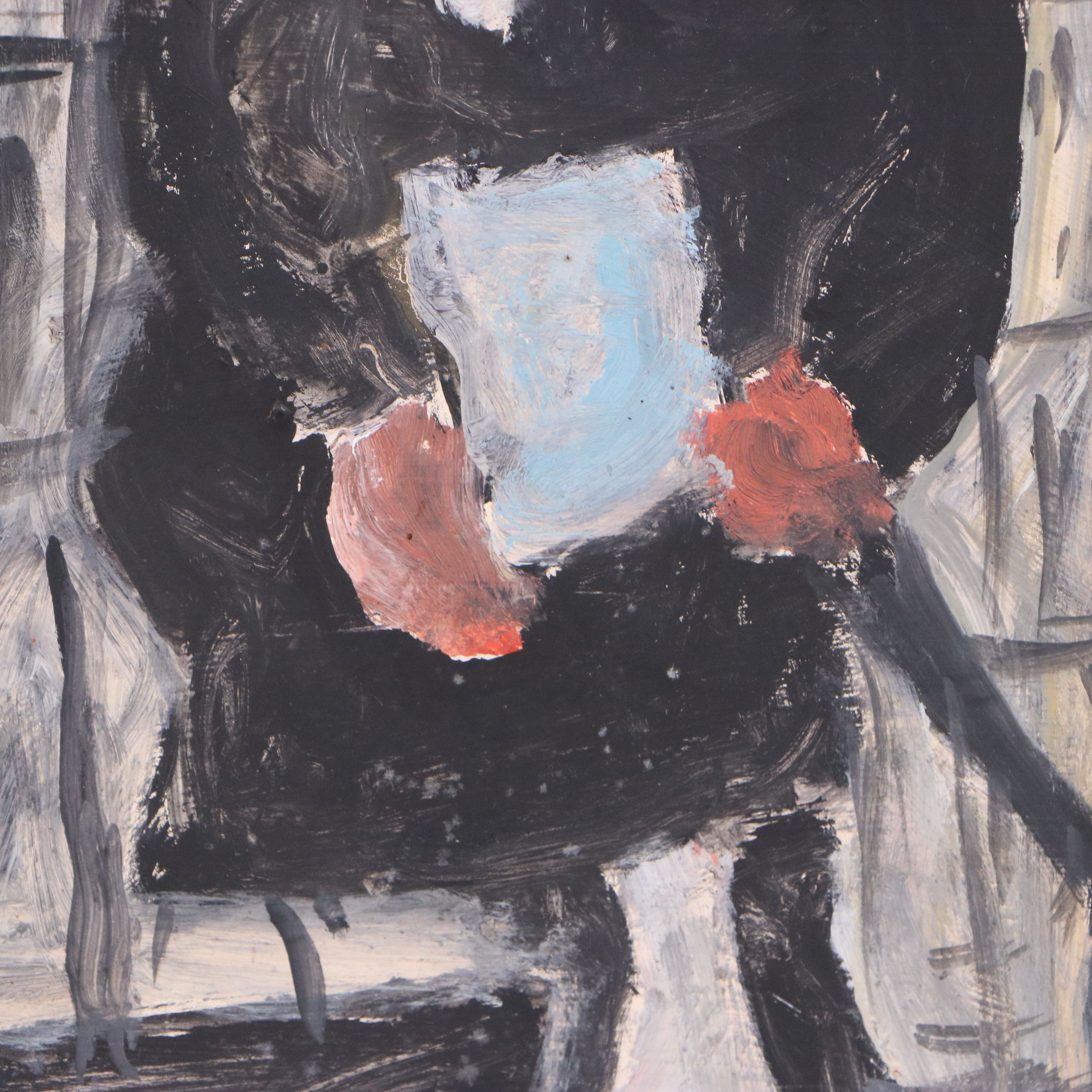 Justin McCarthy Oil Painting "Top Hats," 1964