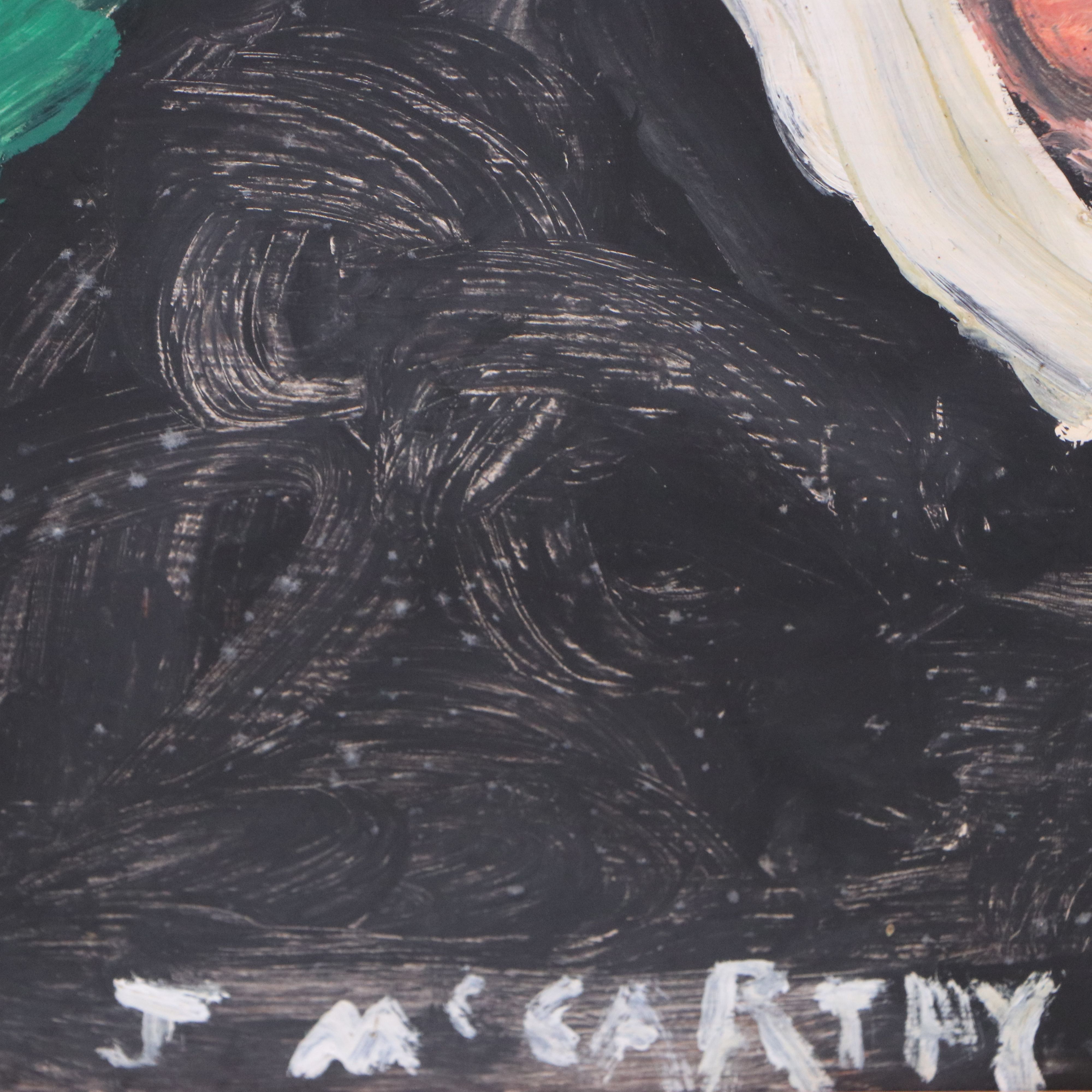 Justin McCarthy Oil Painting "Top Hats," 1964