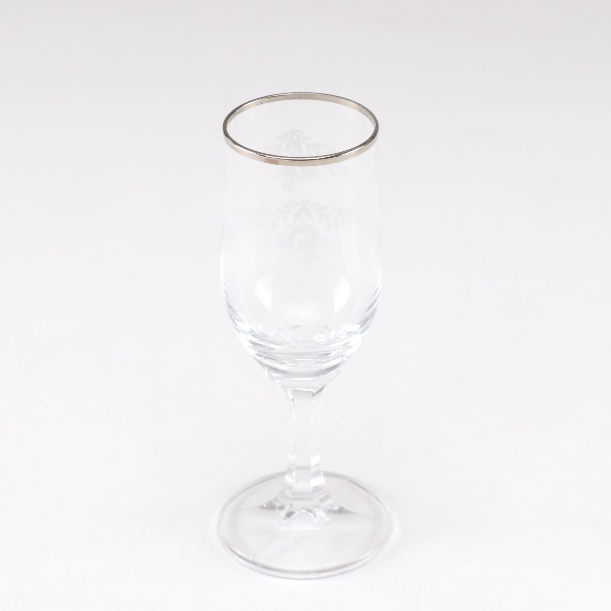 Wooden Wine Bottle Box with Metal Elephant Motif & Champagne Flutes and Cordials