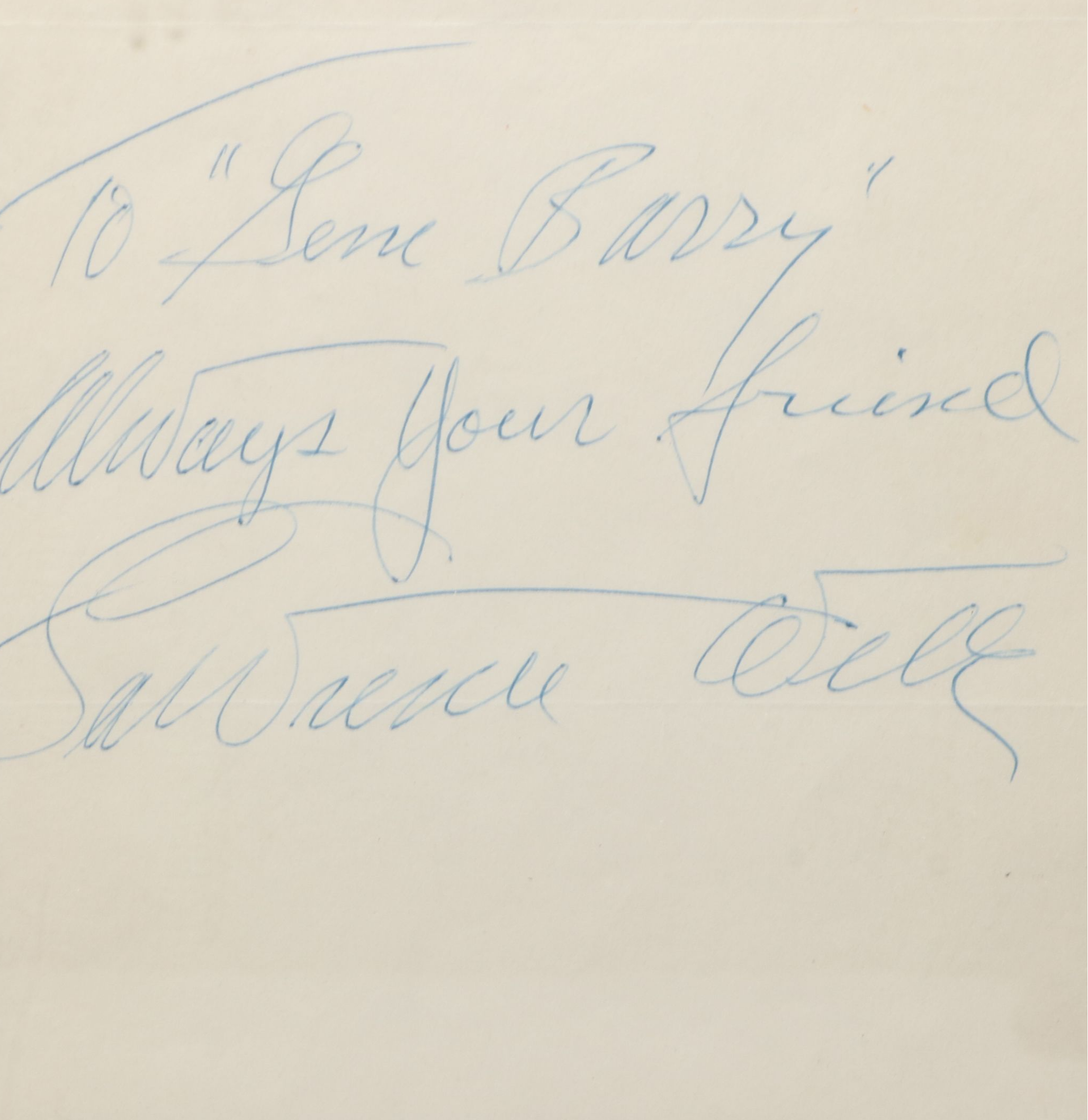 John Steinbeck Stamped Letter with Lawrence Welk Signature, Mid-20th C.