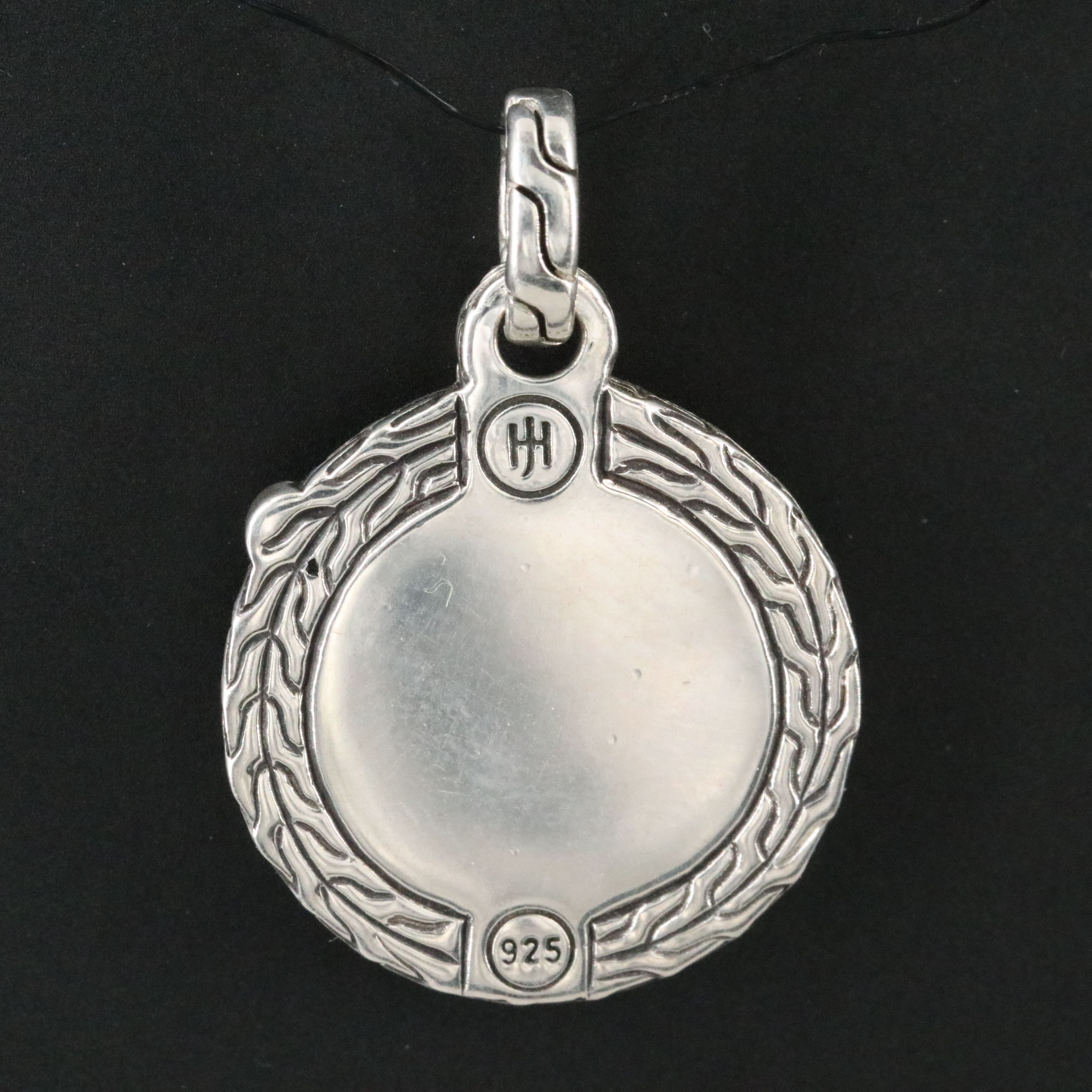 John Hardy Legends Macan Sterling Tiger Pendant with Tsavorite Accent