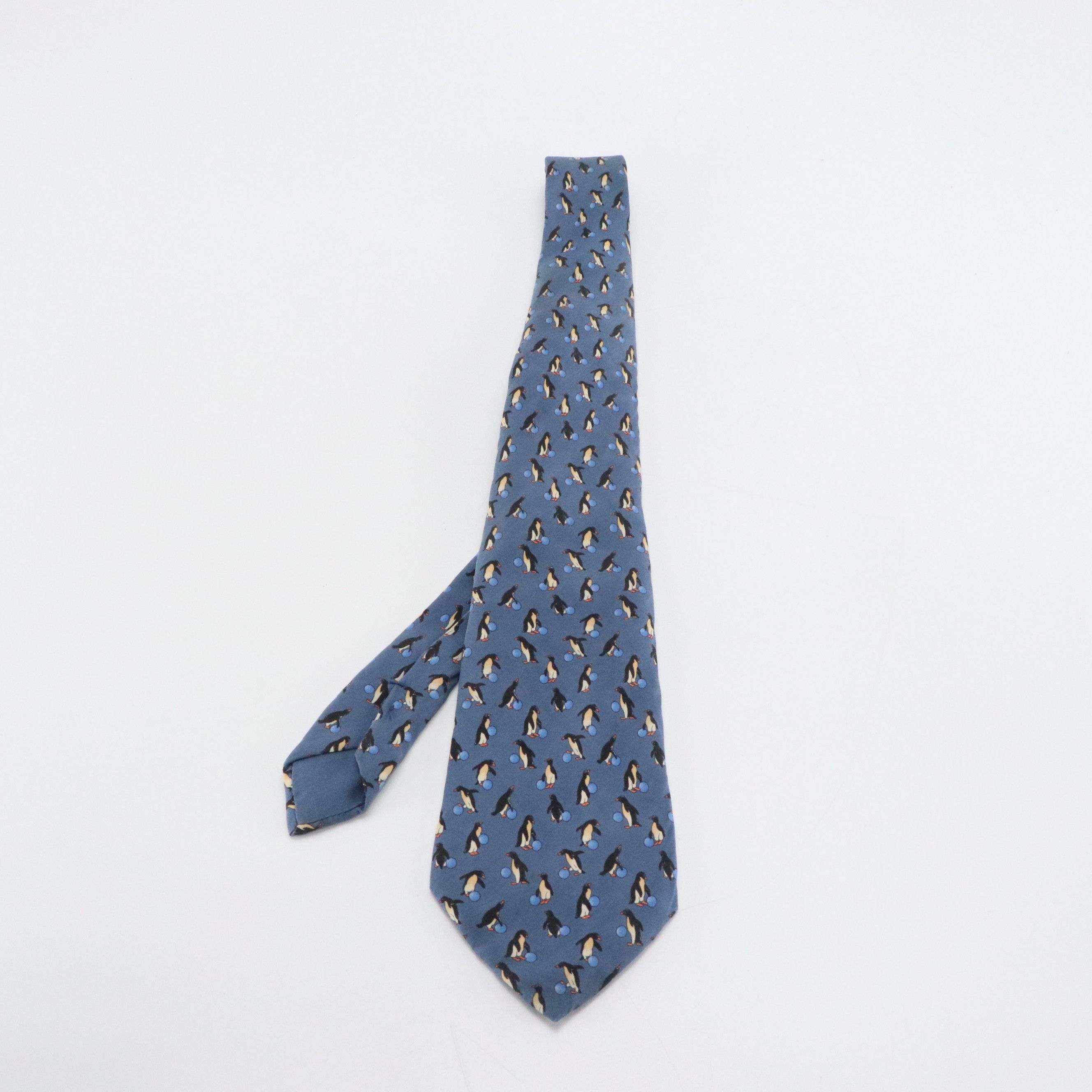 Christian Dior Penguin Printed Silk Necktie