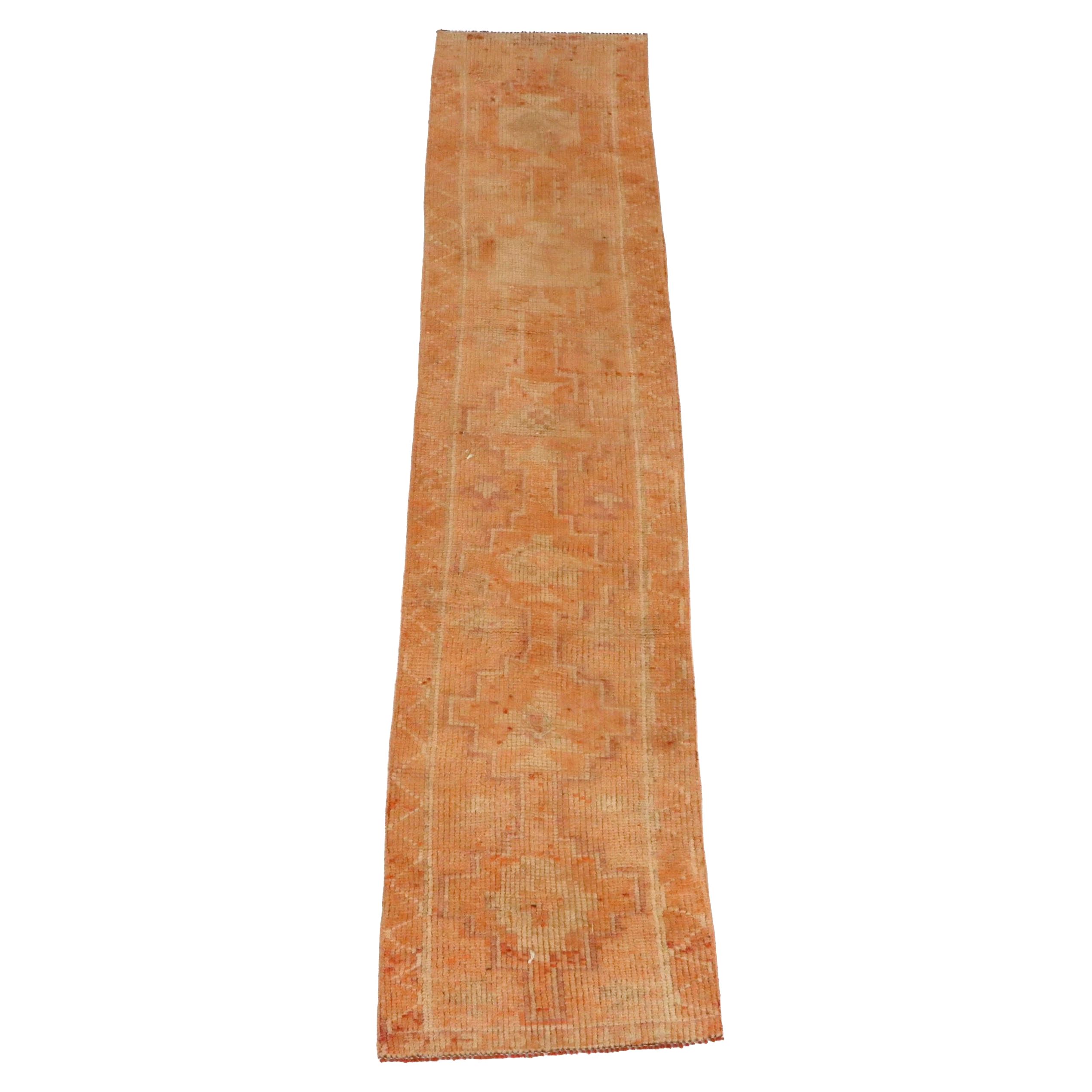 2'4 x 10'11 Hand-Knotted Turkish Anatolian Carpet Runner