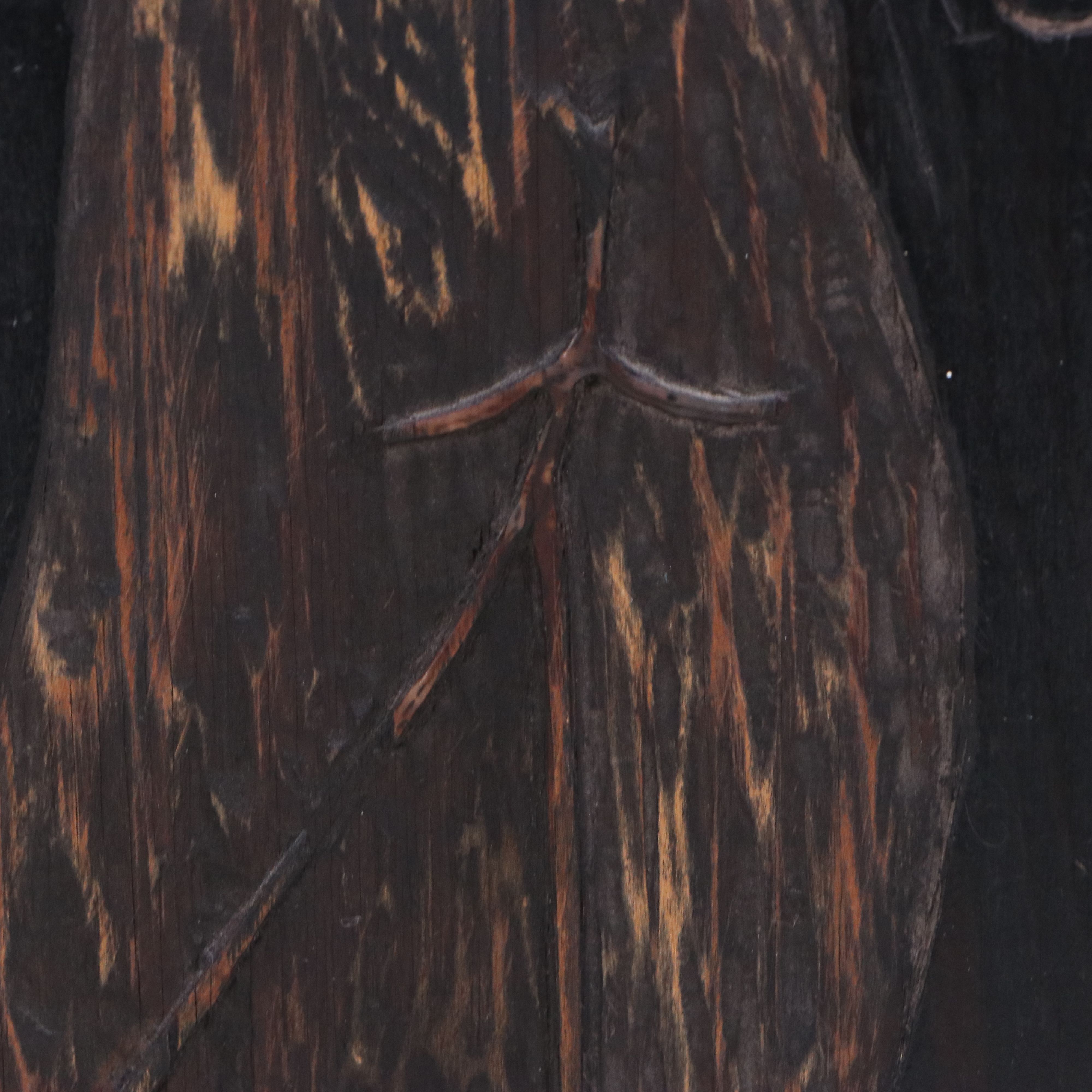 Elizabeth Monath Carved Wood Plaque "Intervals," Circa 1970