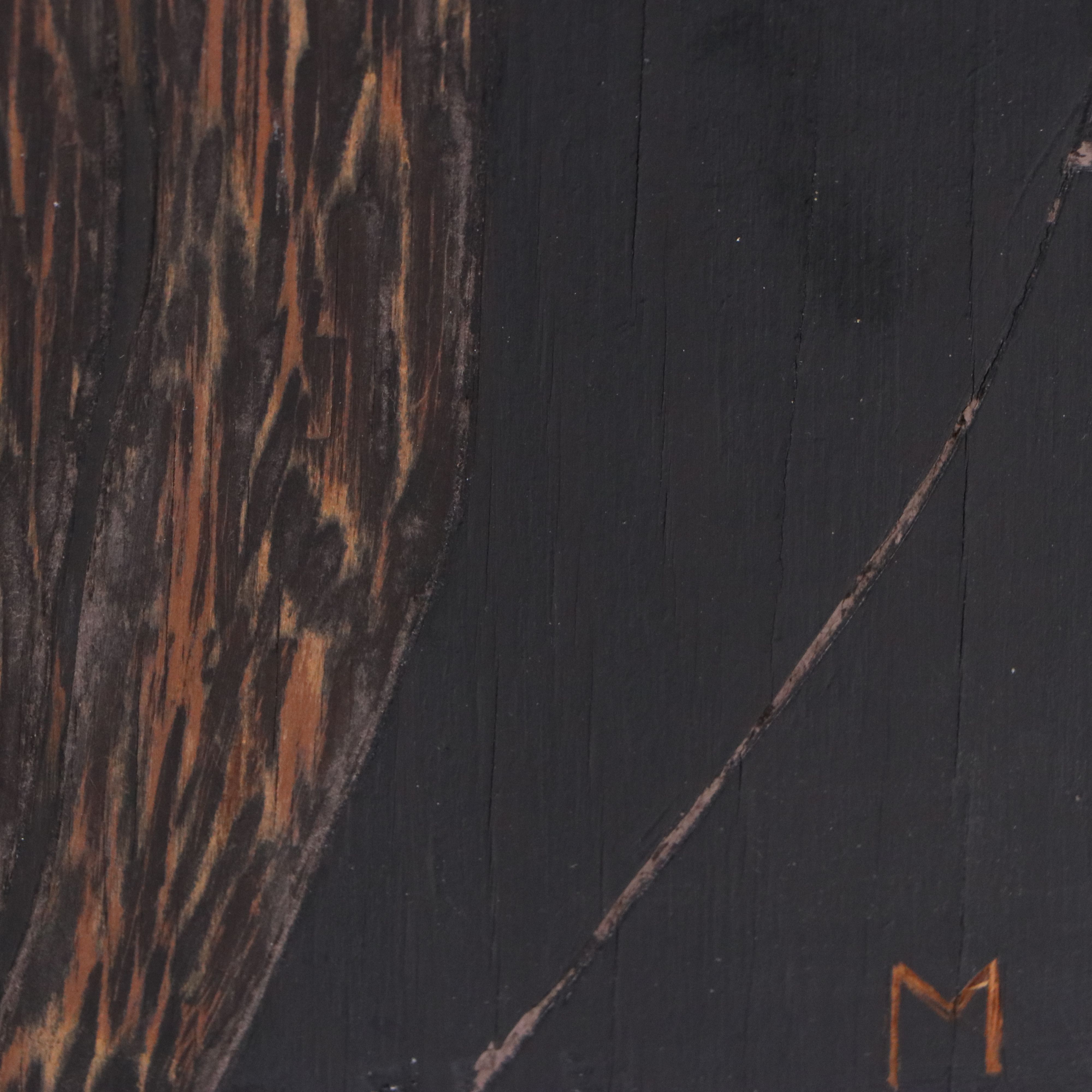 Elizabeth Monath Carved Wood Plaque "Intervals," Circa 1970