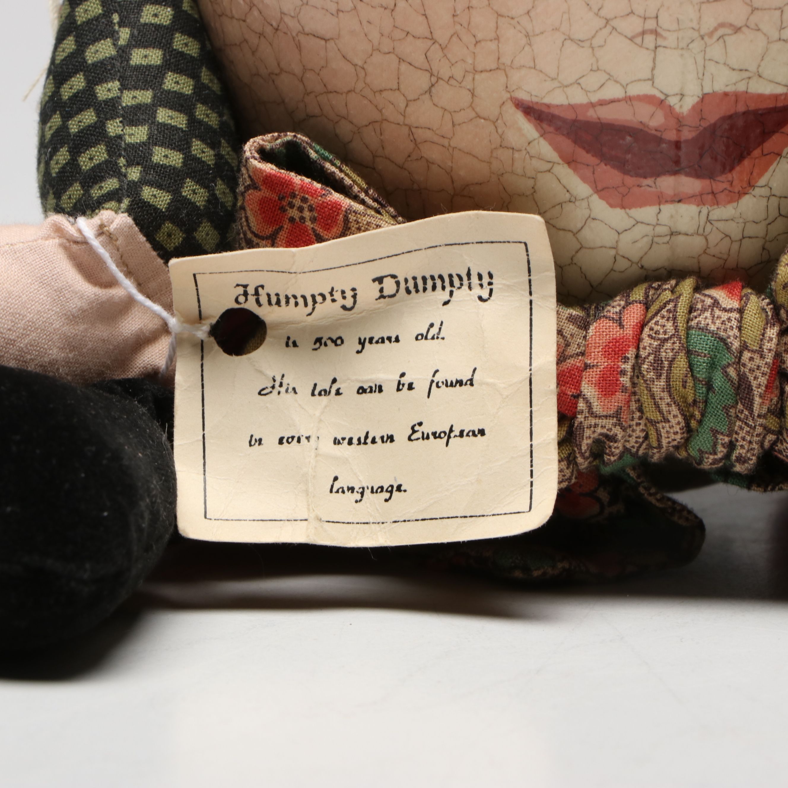 Handcrafted Humpty Dumpty Doll, 1986