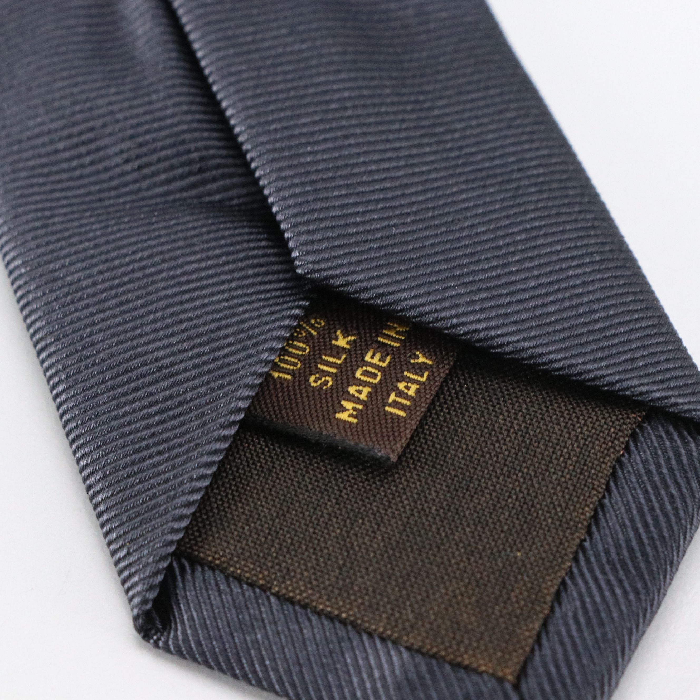 Louis Vuitton Steel Blue Silk Necktie
