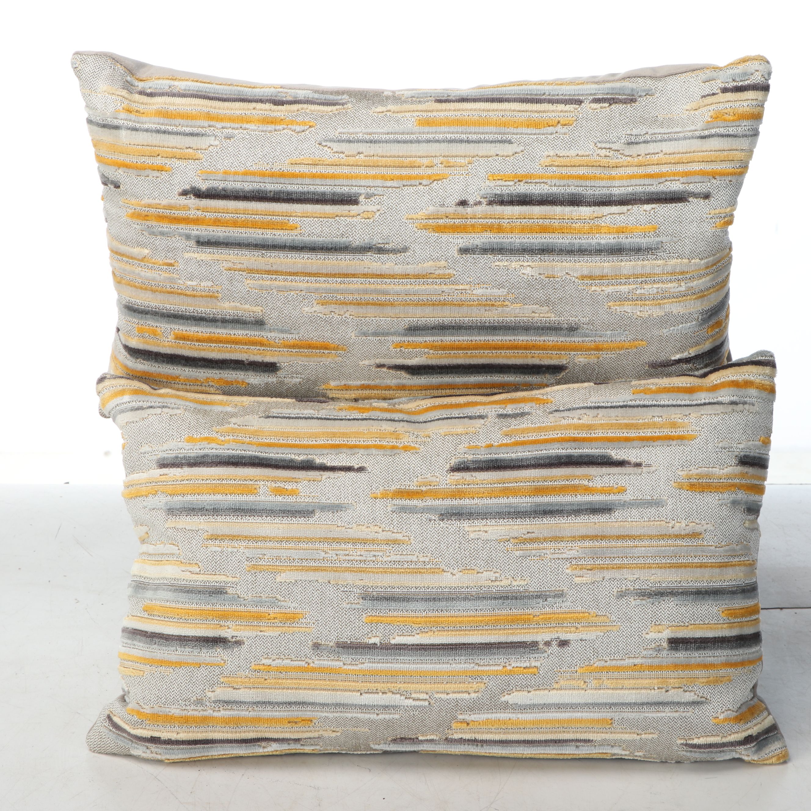 Croker Horse Orange Accent Pillow with Other Textured Throw Pillows