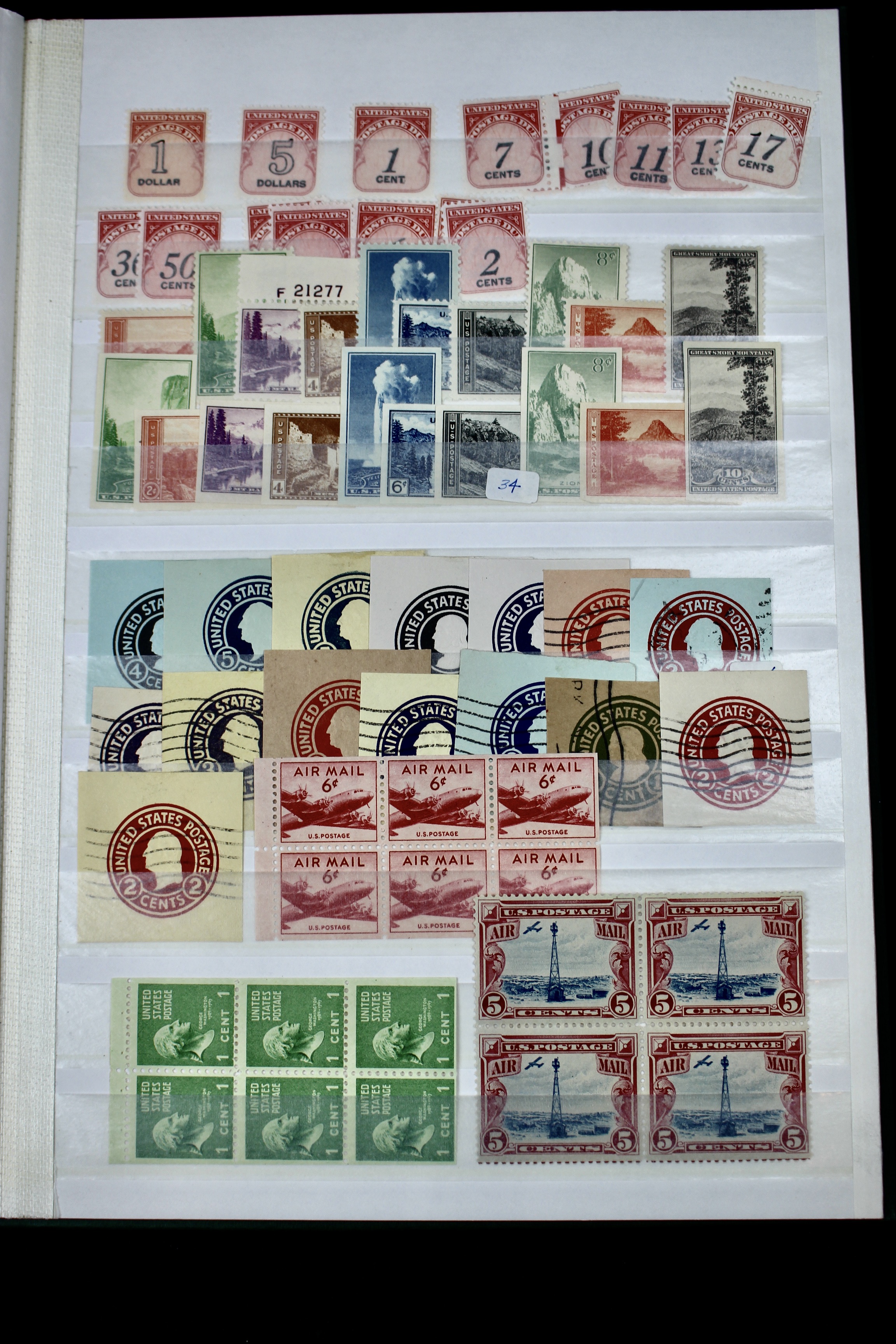 Mint and Used Earlier U.S. Collection of Postage Stamps