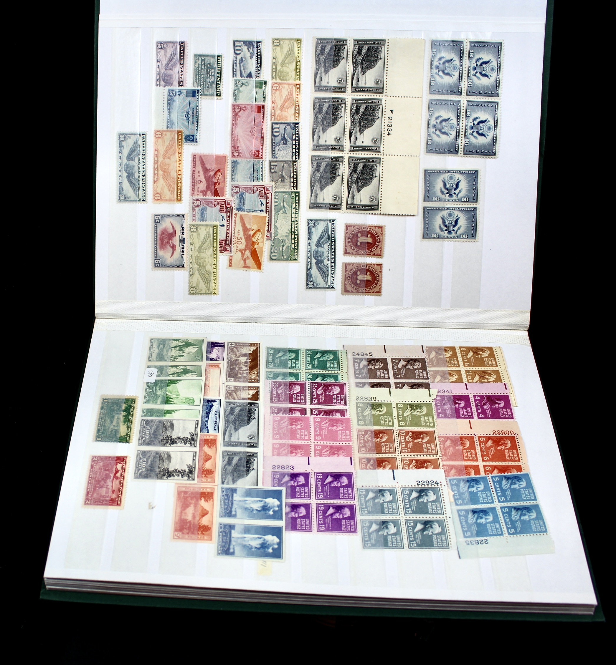 Mint and Used Earlier U.S. Collection of Postage Stamps