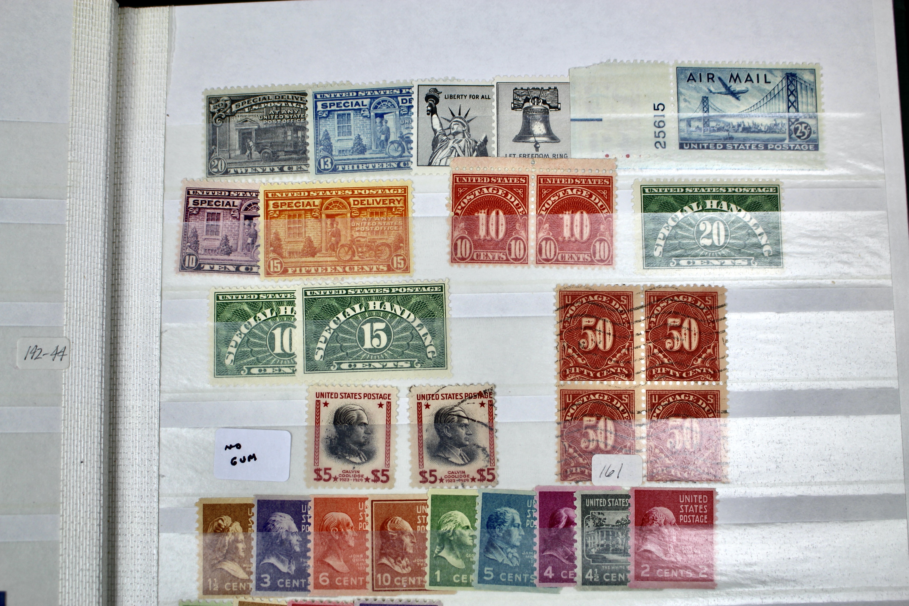 Mint and Used Earlier U.S. Collection of Postage Stamps