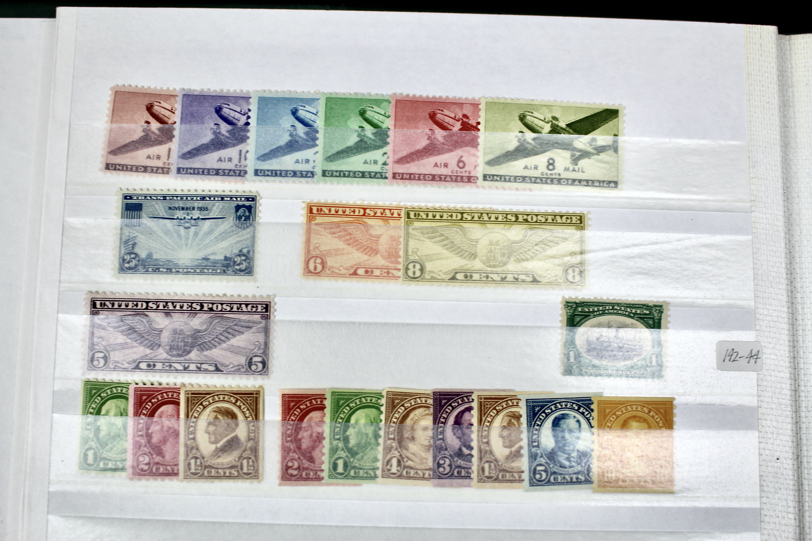 Mint and Used Earlier U.S. Collection of Postage Stamps