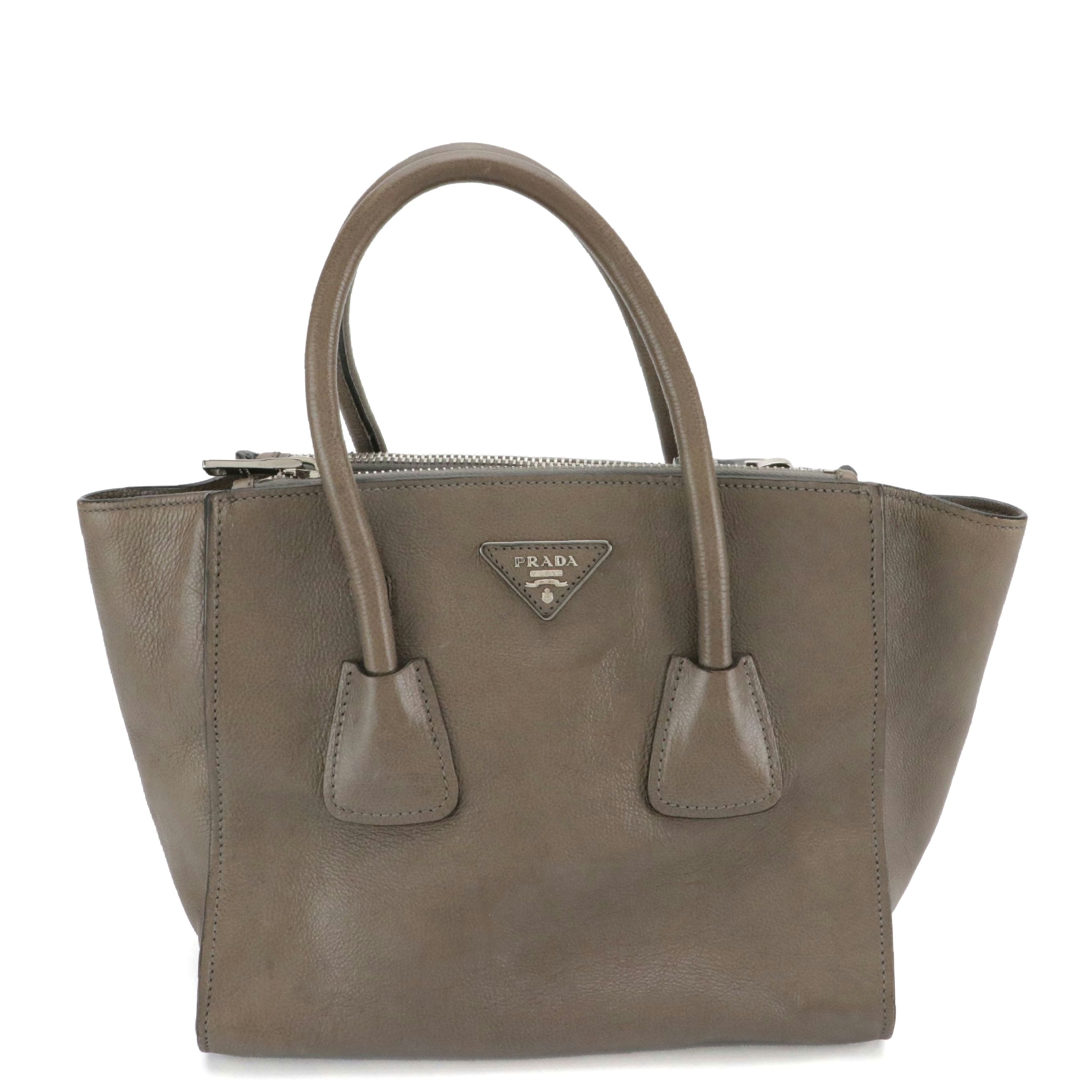 Prada Twin Pocket Glace Calf Leather Two-Way Bag