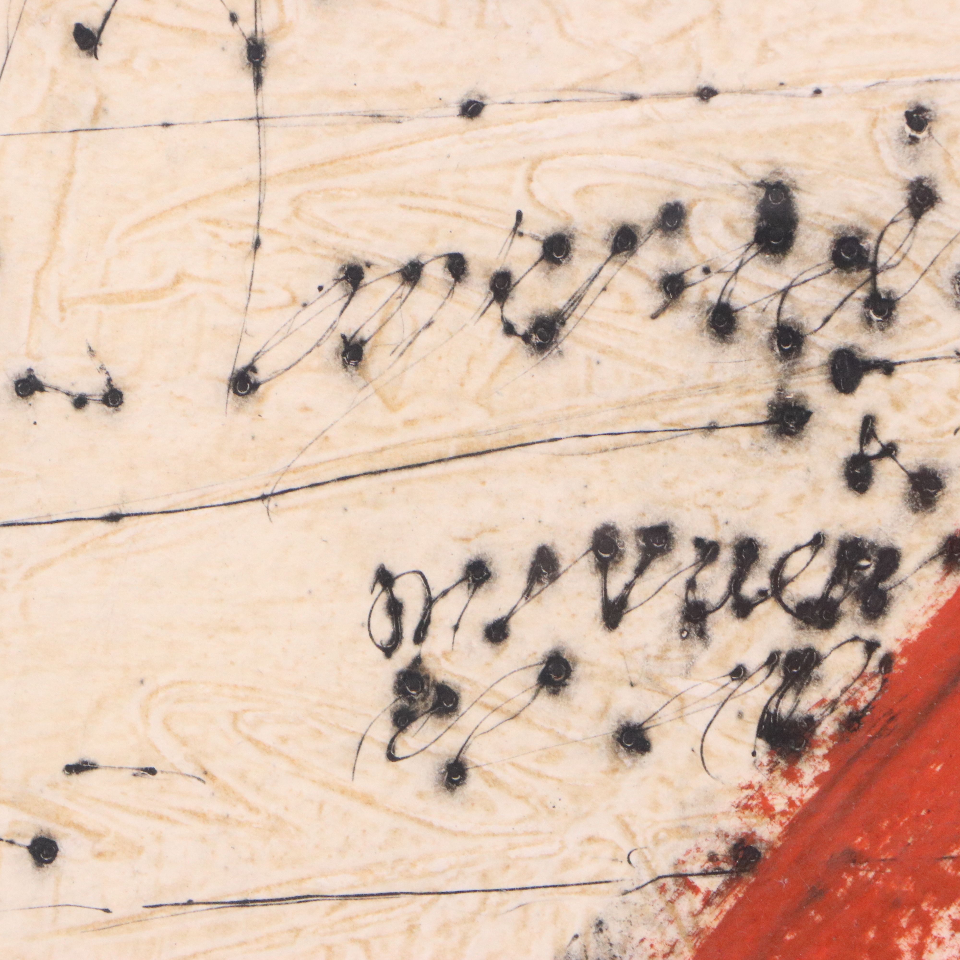 James Coignard Mixed Method Print "Nomenclature autour d'une tête"