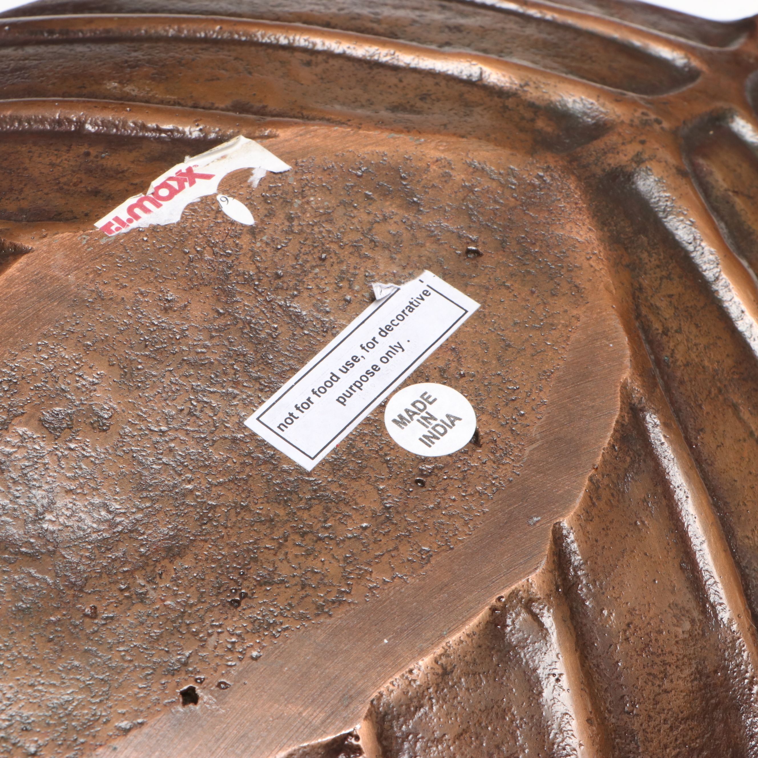 Ceramic Vases and Metal Leaf Form Decorative Platter