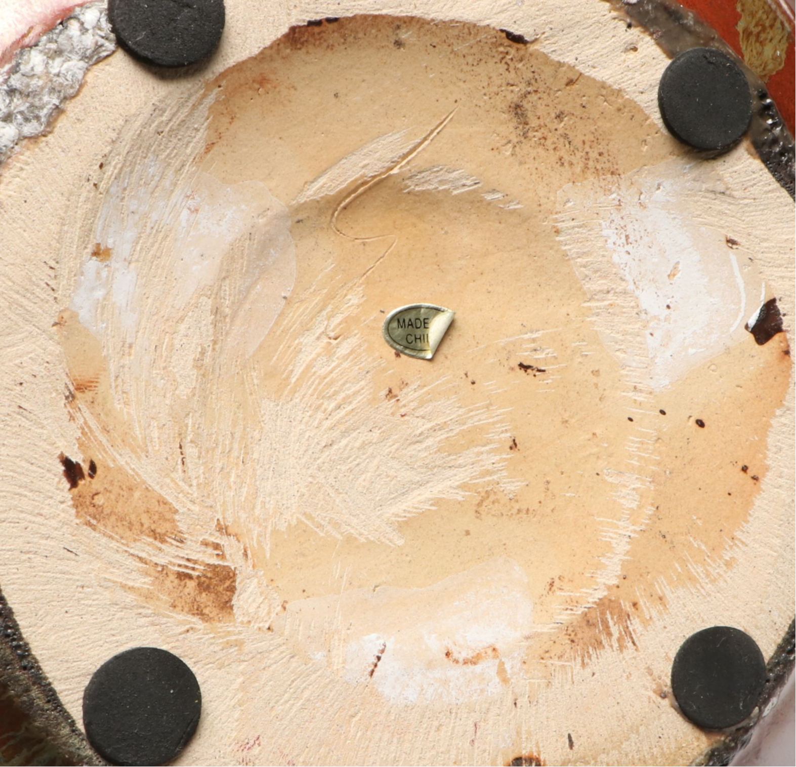 Ceramic Vases and Metal Leaf Form Decorative Platter