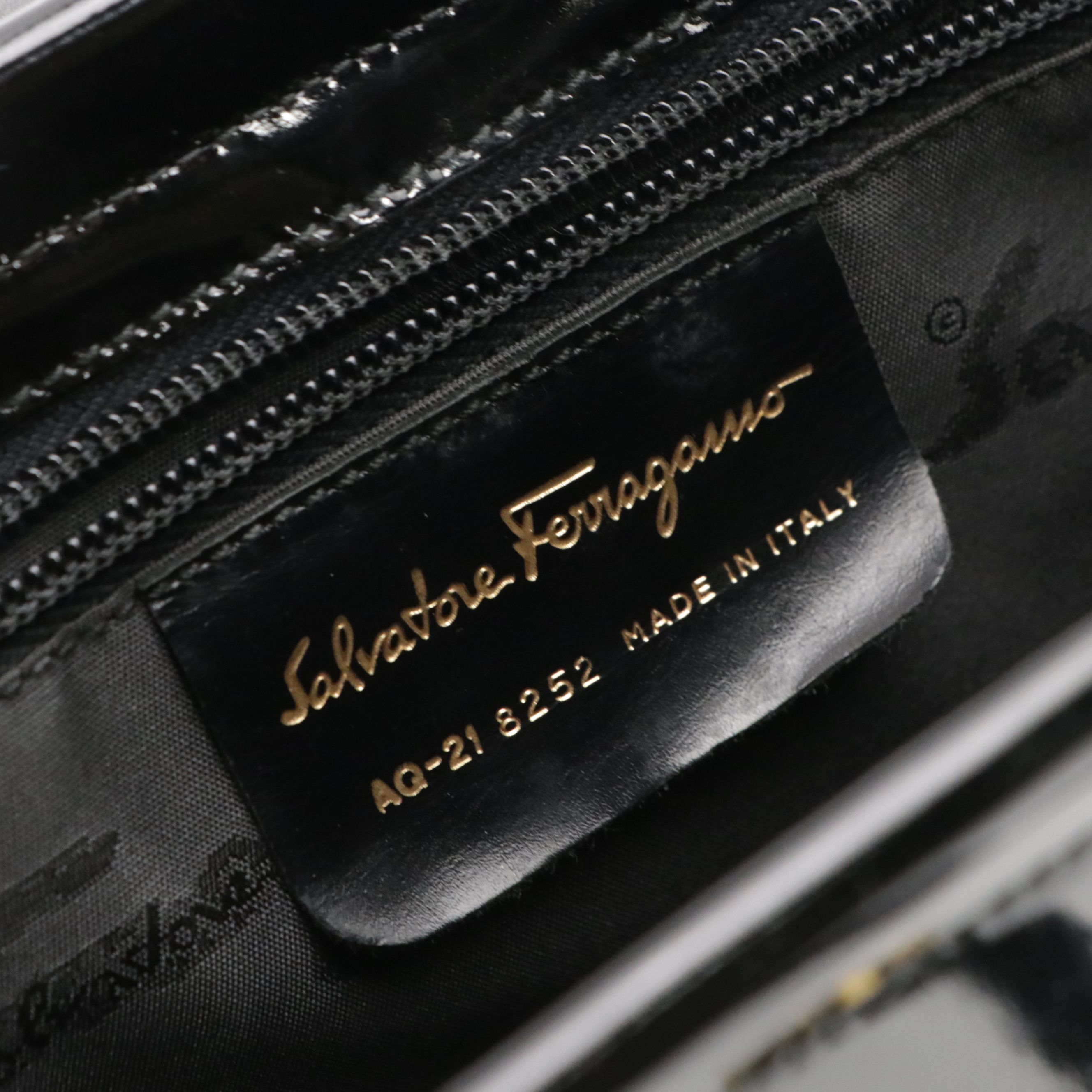 Salvatore Ferragamo Vara Buckle Two-Way Tote Bag in Patent Leather