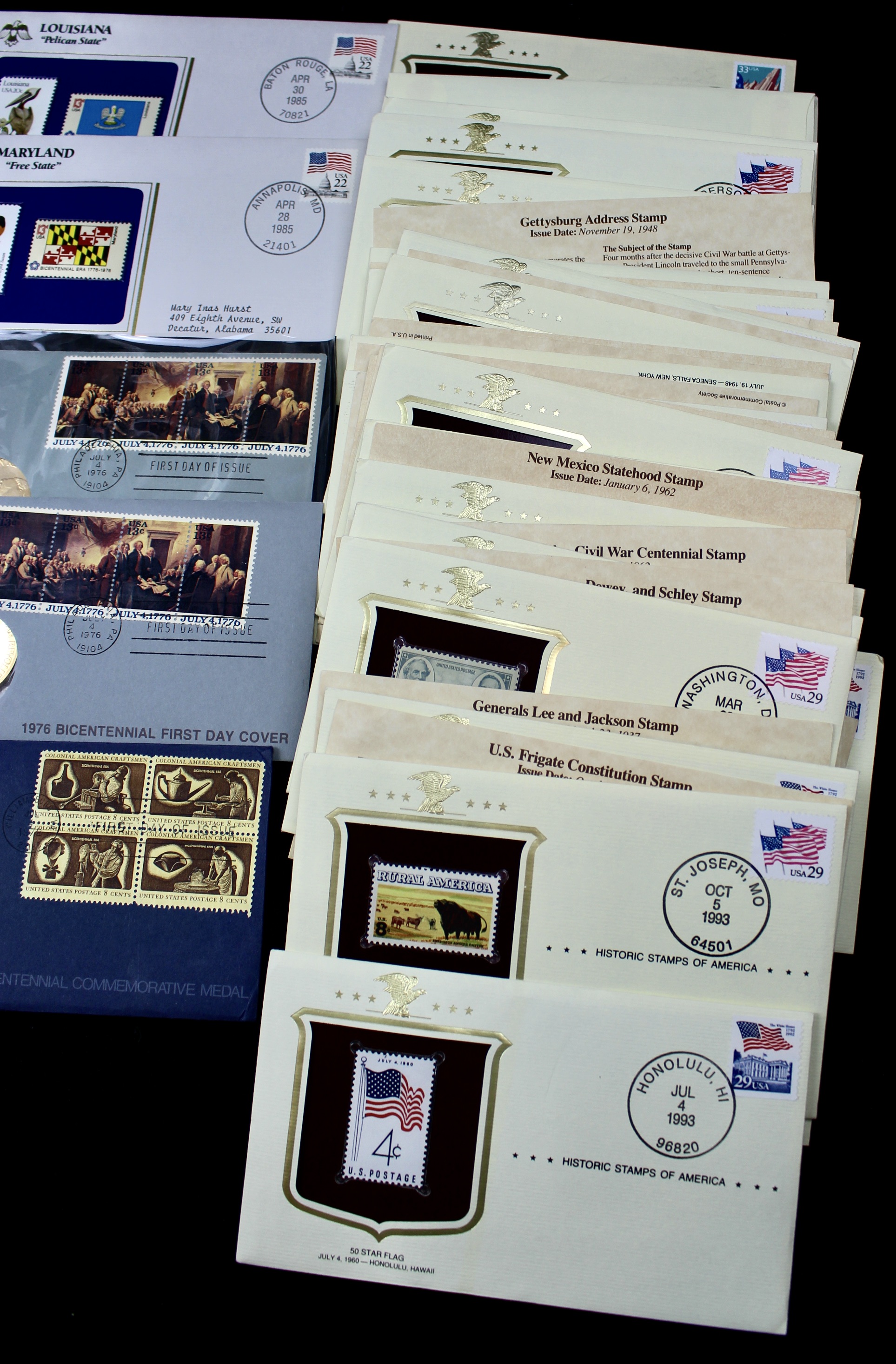 Interesting Group of Over 75 U.S. Postal Covers