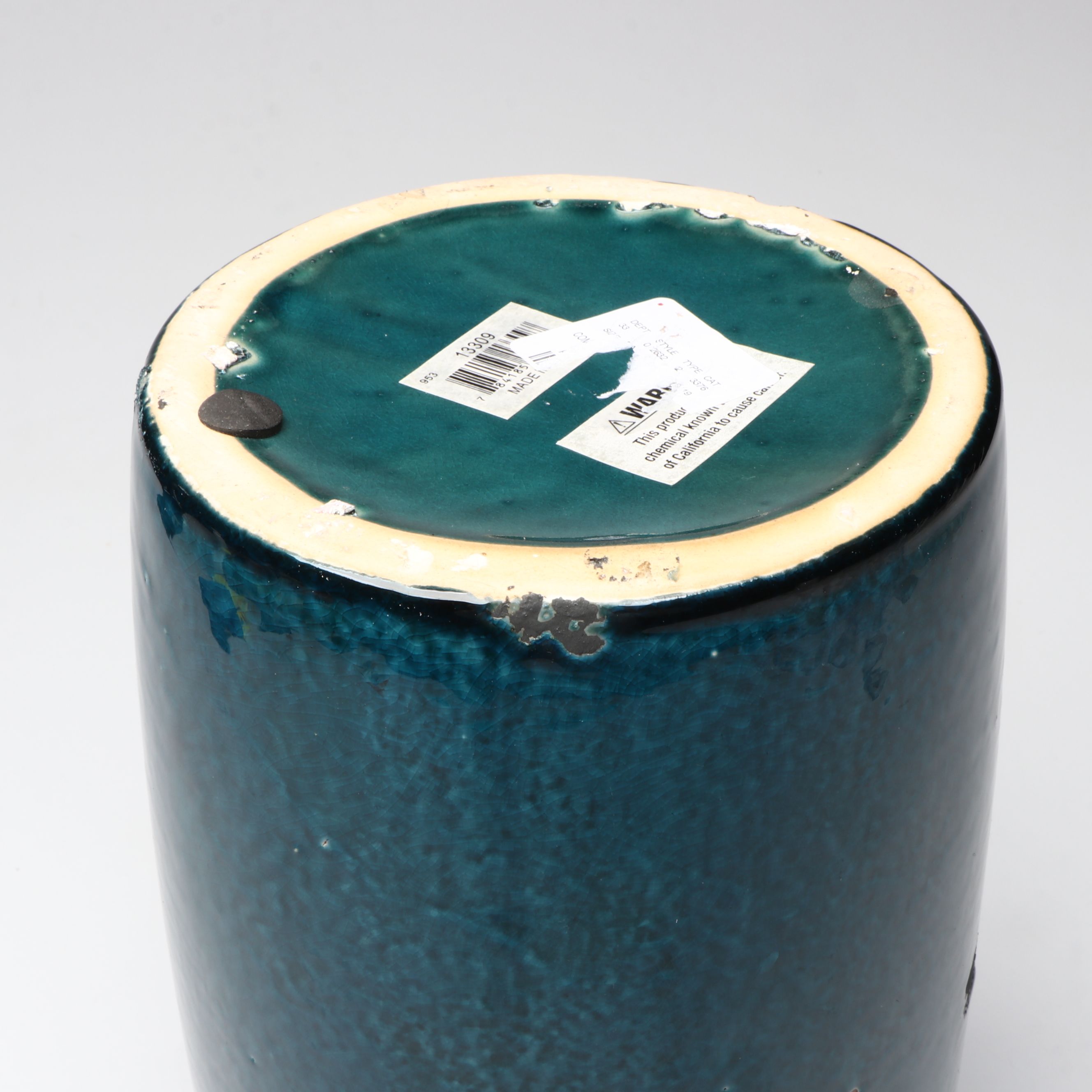 Arhaus "Eva" Round and Tall Vases with Other Blue Ceramic Vase