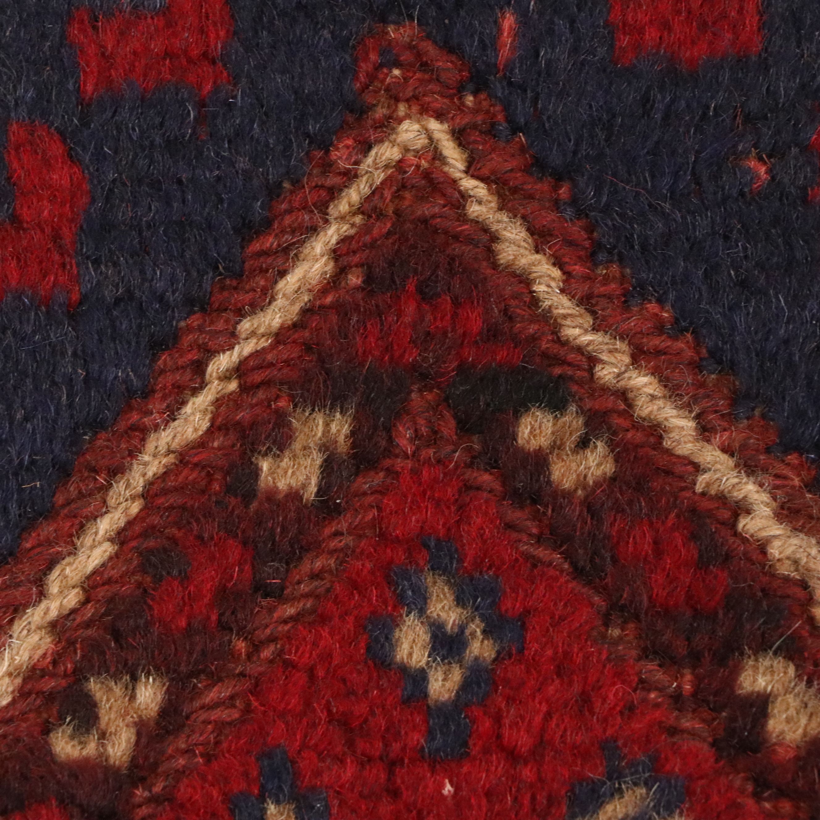 1'10 x 8'3 Handmade Afghan Mashwani Carpet Runner