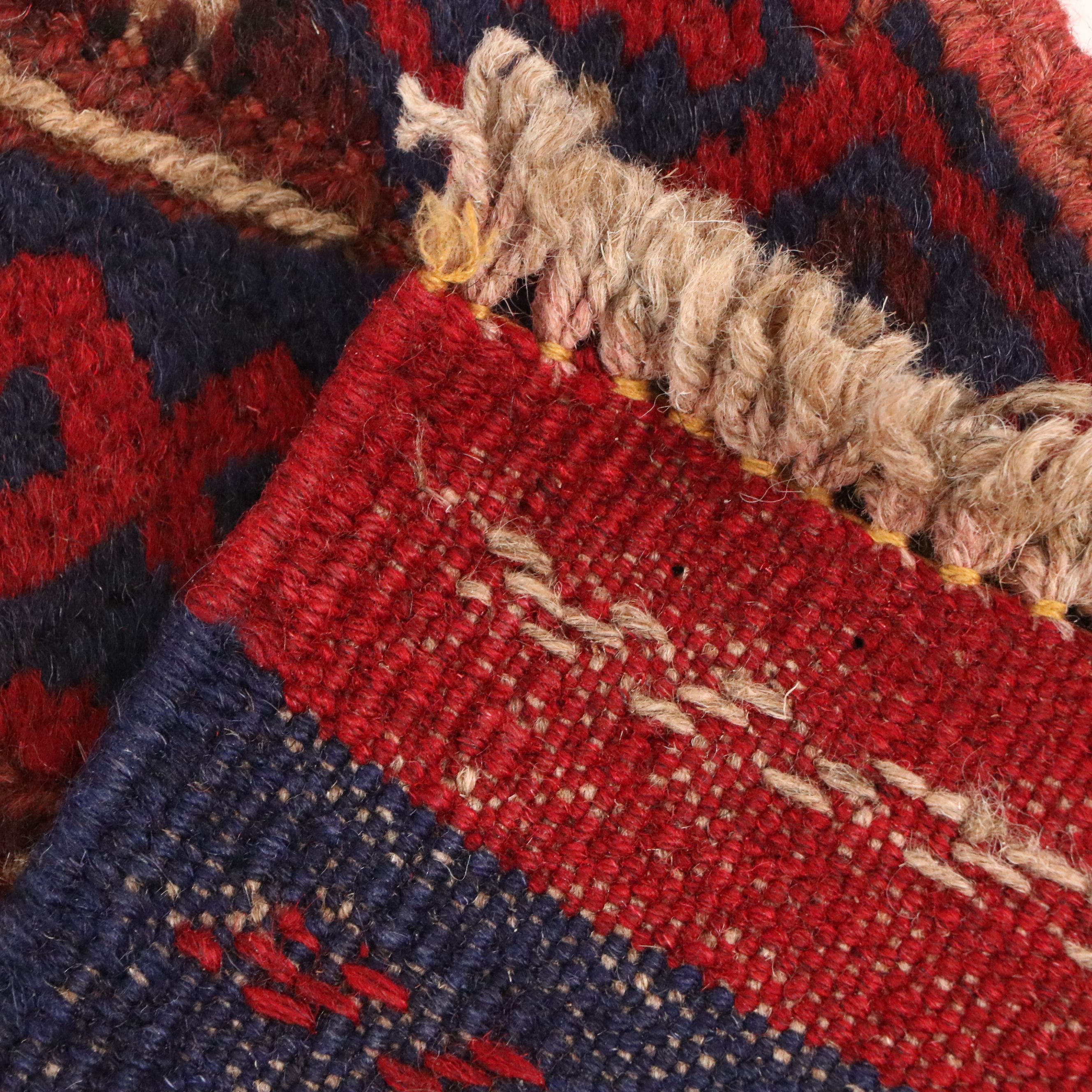 1'10 x 8'3 Handmade Afghan Mashwani Carpet Runner