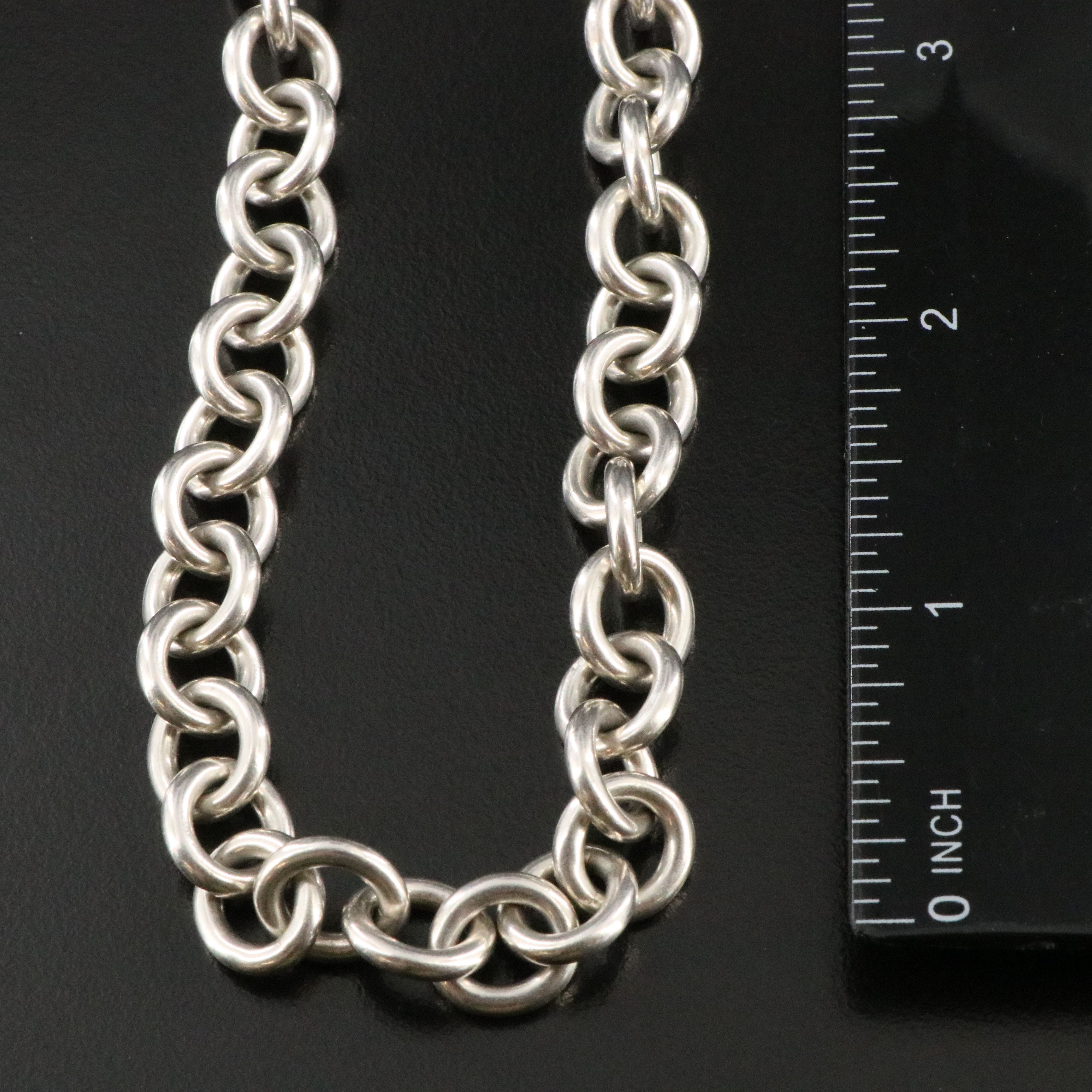 Tiffany & Co. Sterling Toggle Heart Necklace