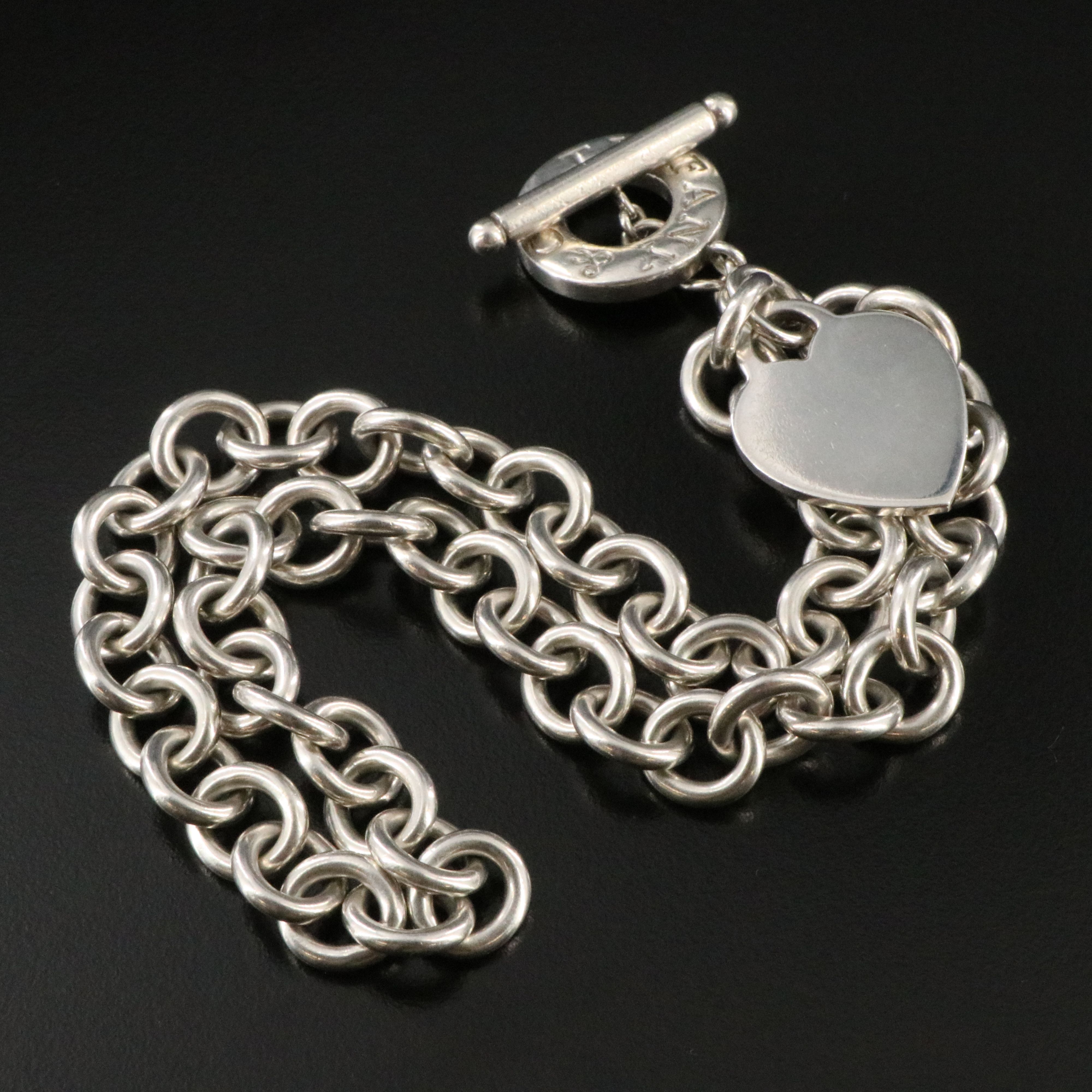 Tiffany & Co. Sterling Toggle Heart Necklace