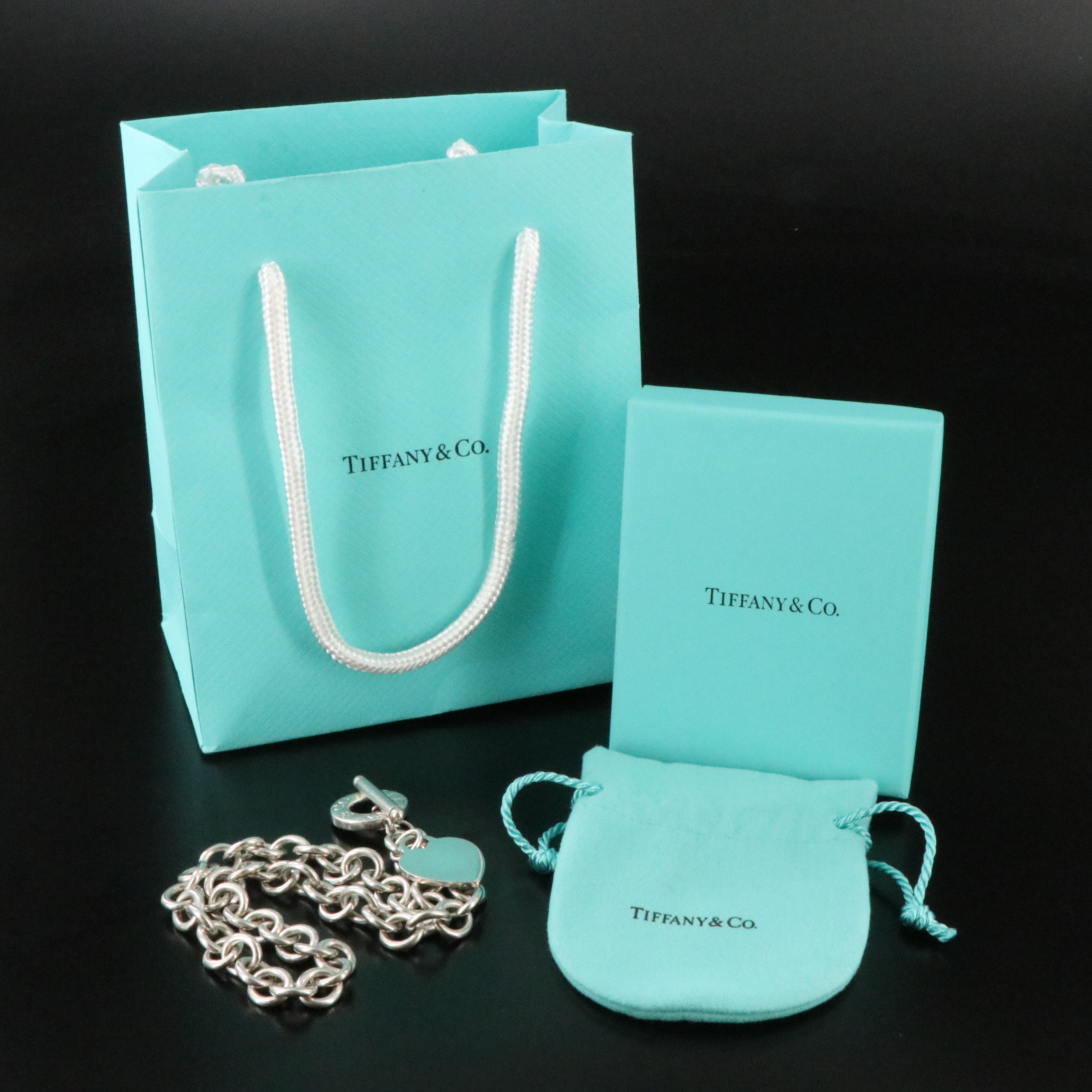 Tiffany & Co. Sterling Toggle Heart Necklace