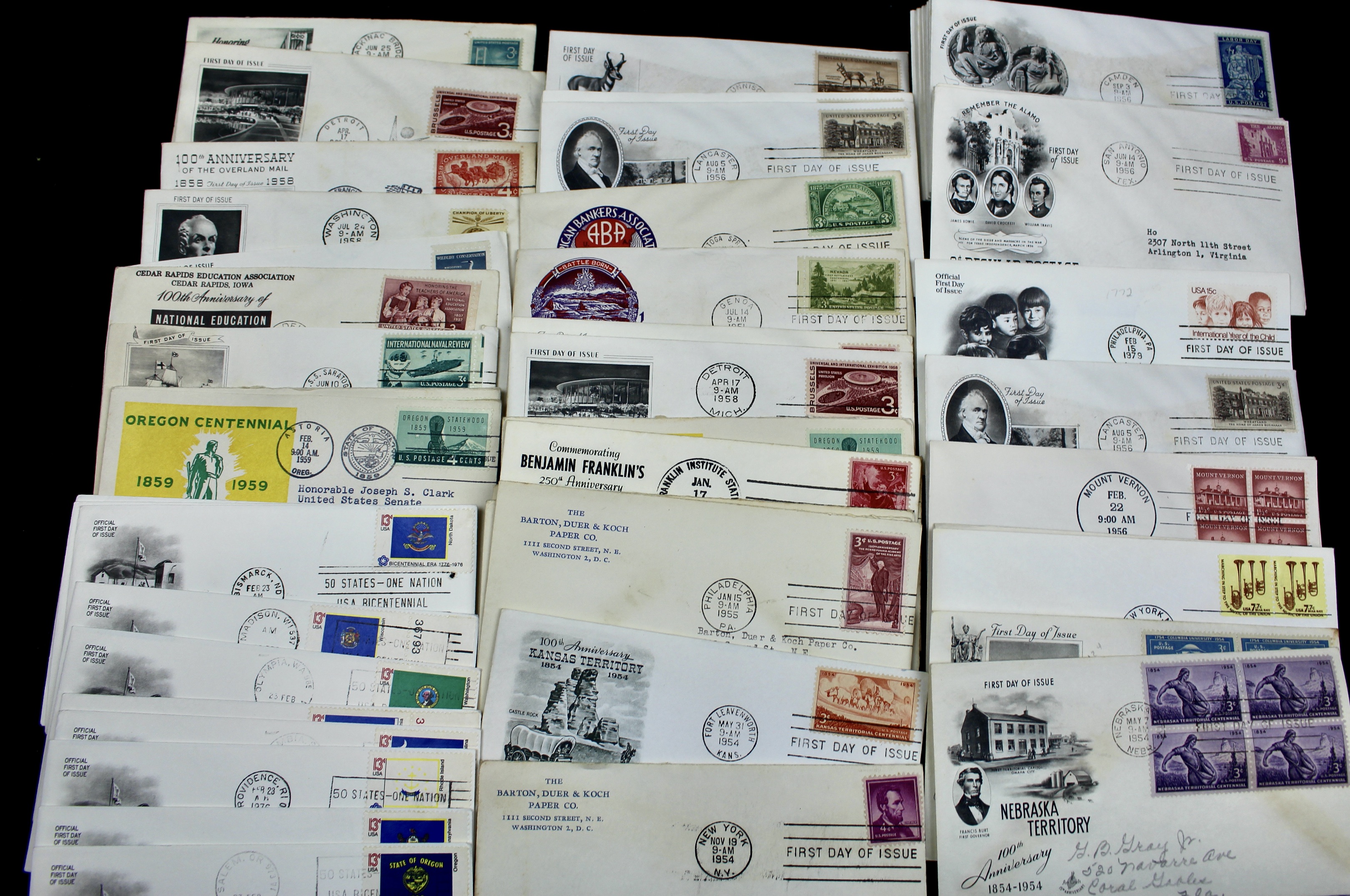 Over 700 U.S. First Day Covers