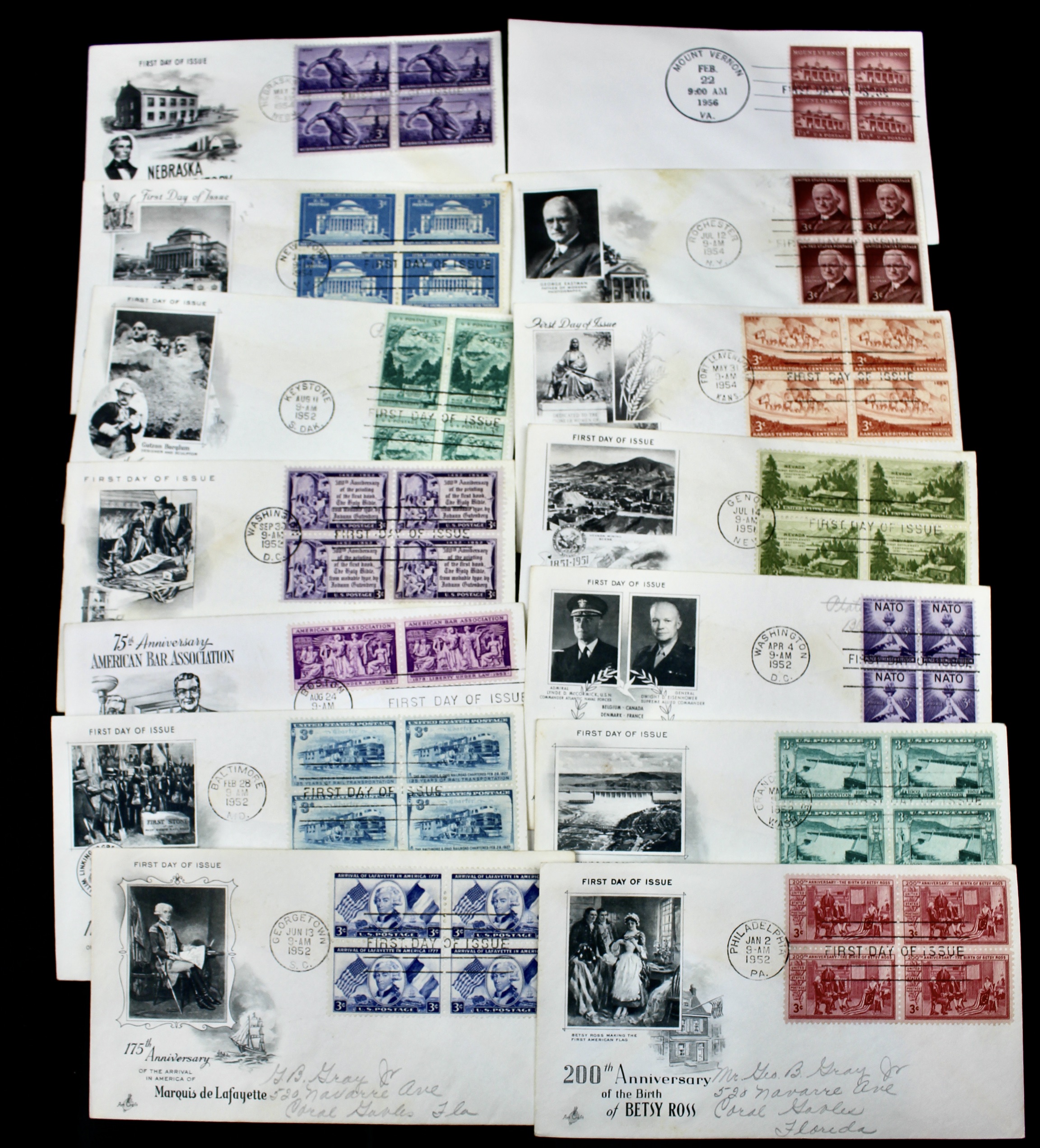Over 700 U.S. First Day Covers