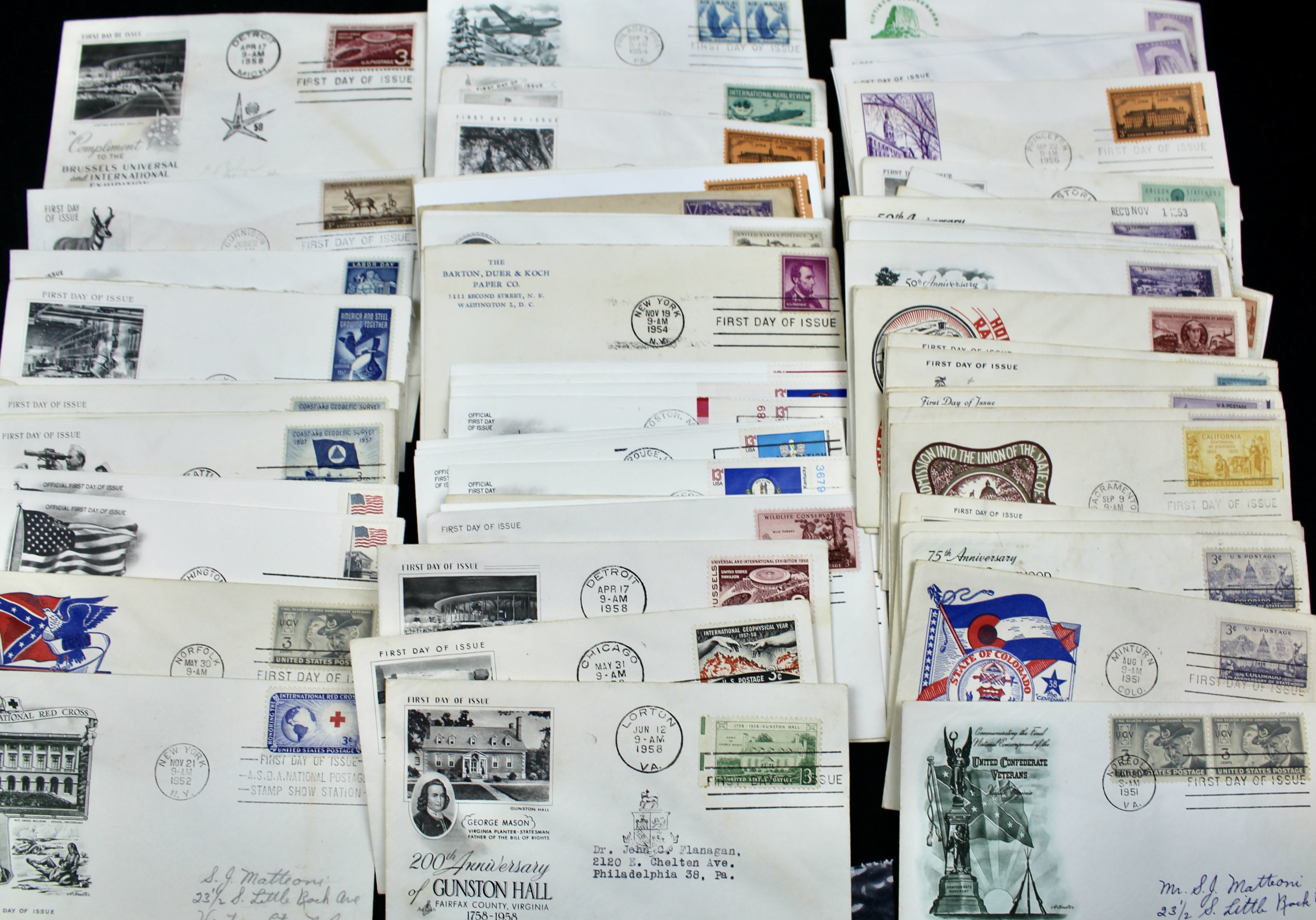 Over 700 U.S. First Day Covers