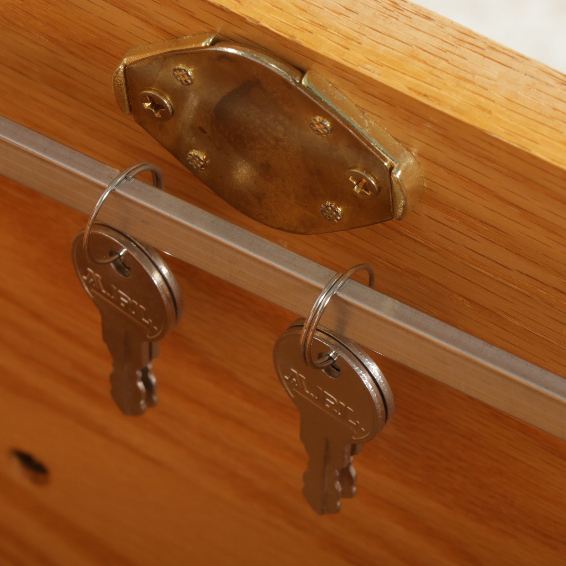 Winner's Only Oak Executive Desk, Office Chair, and File Cabinet, 21st Century