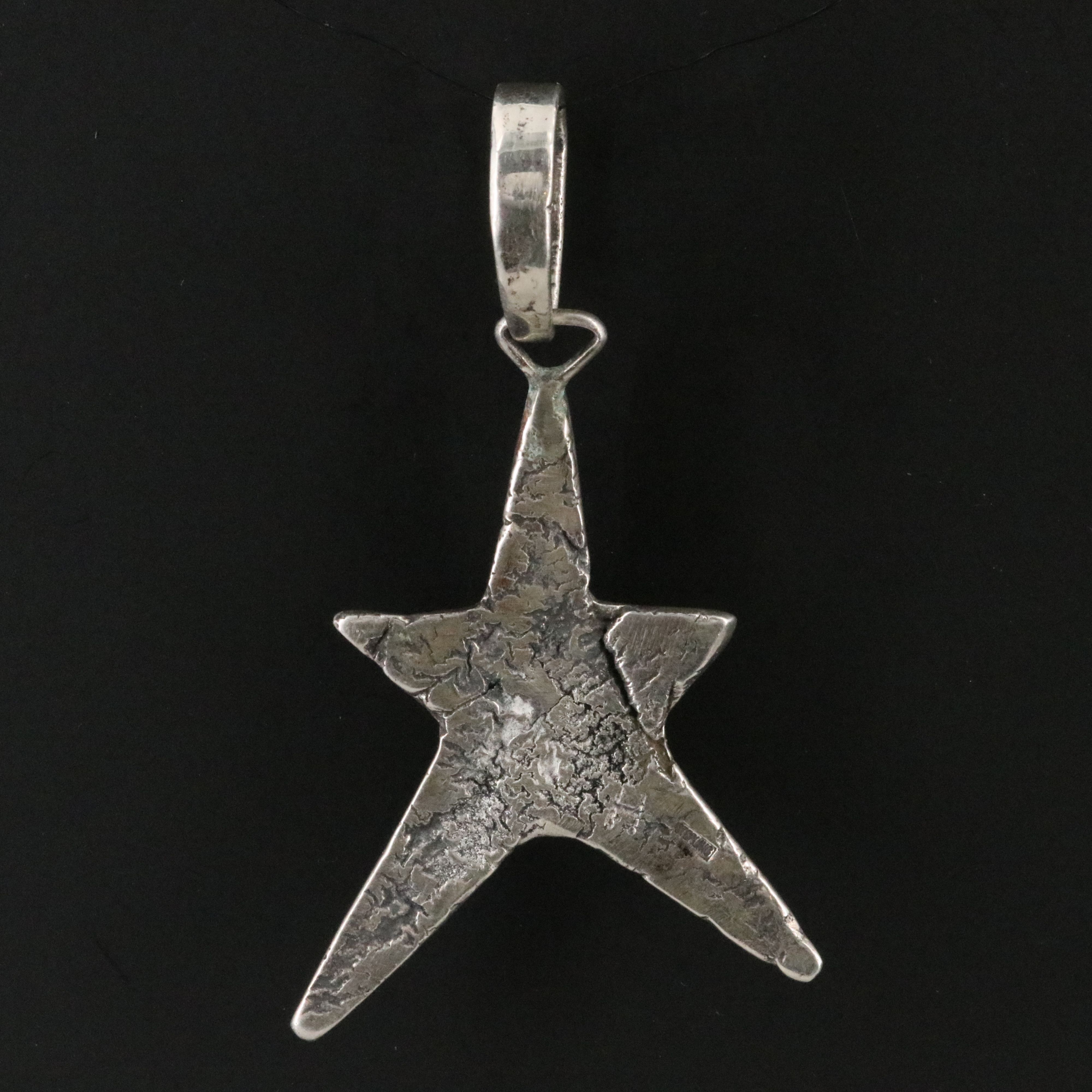 Sterling Lapis Lazuli Star Pendant