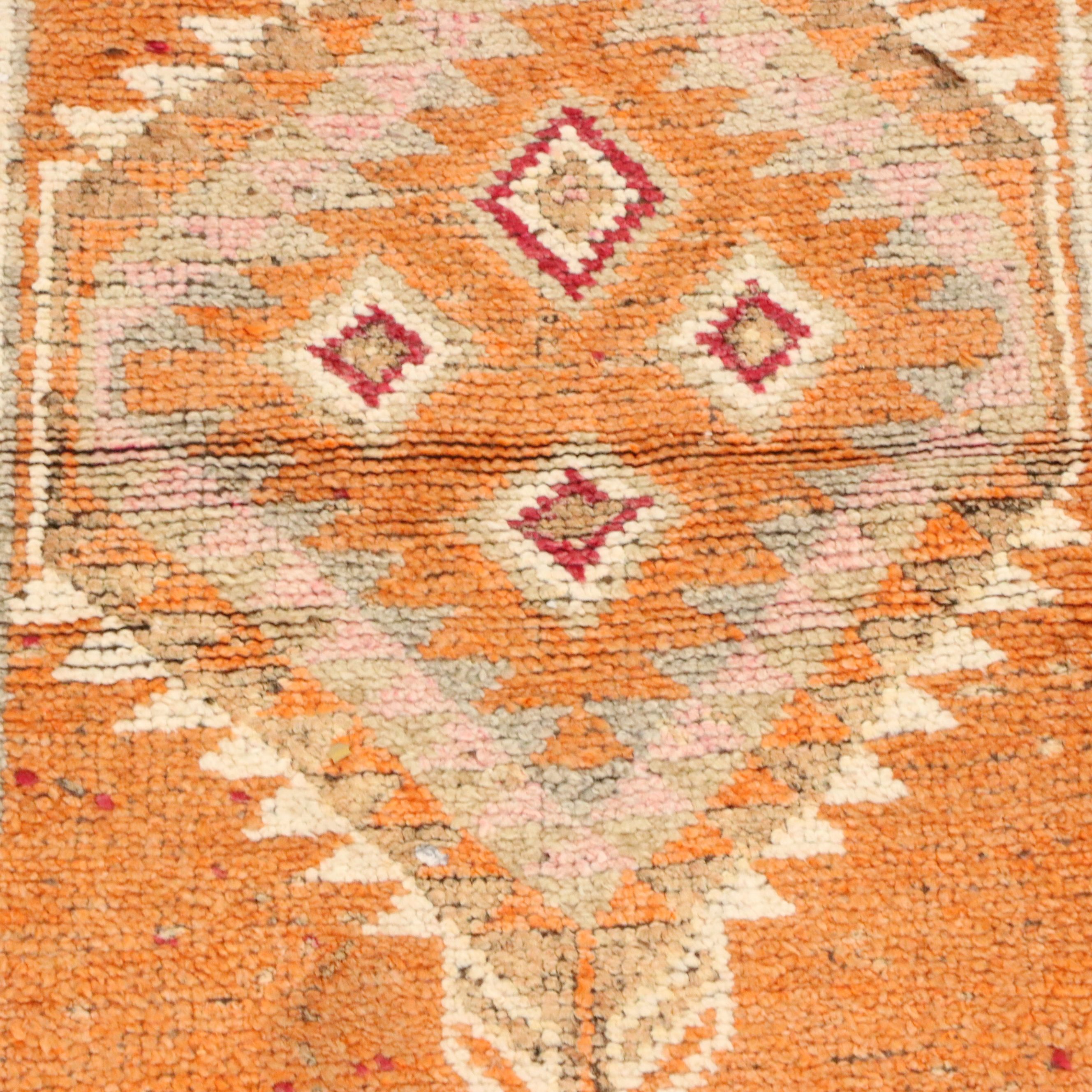 2'7 x 12' Hand-Knotted Turkish Anatolian Carpet Runner